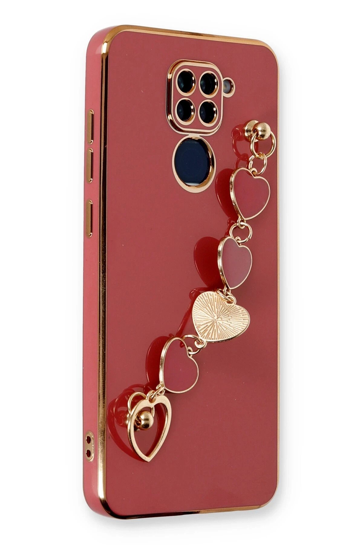 Newface Xiaomi Redmi Note 9 Kılıf Esila Silikon - Kırmızı