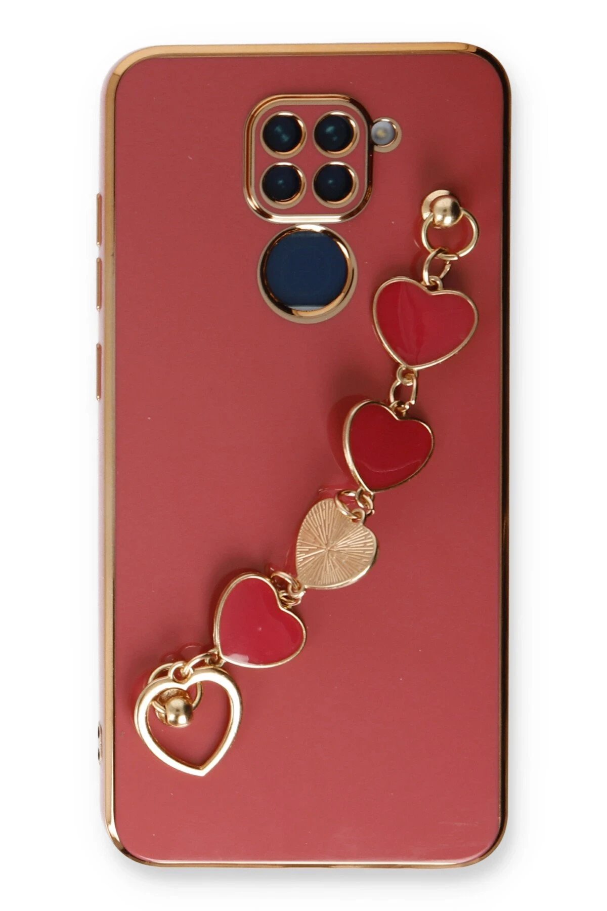 Newface Xiaomi Redmi Note 9 Kılıf Esila Silikon - Kırmızı