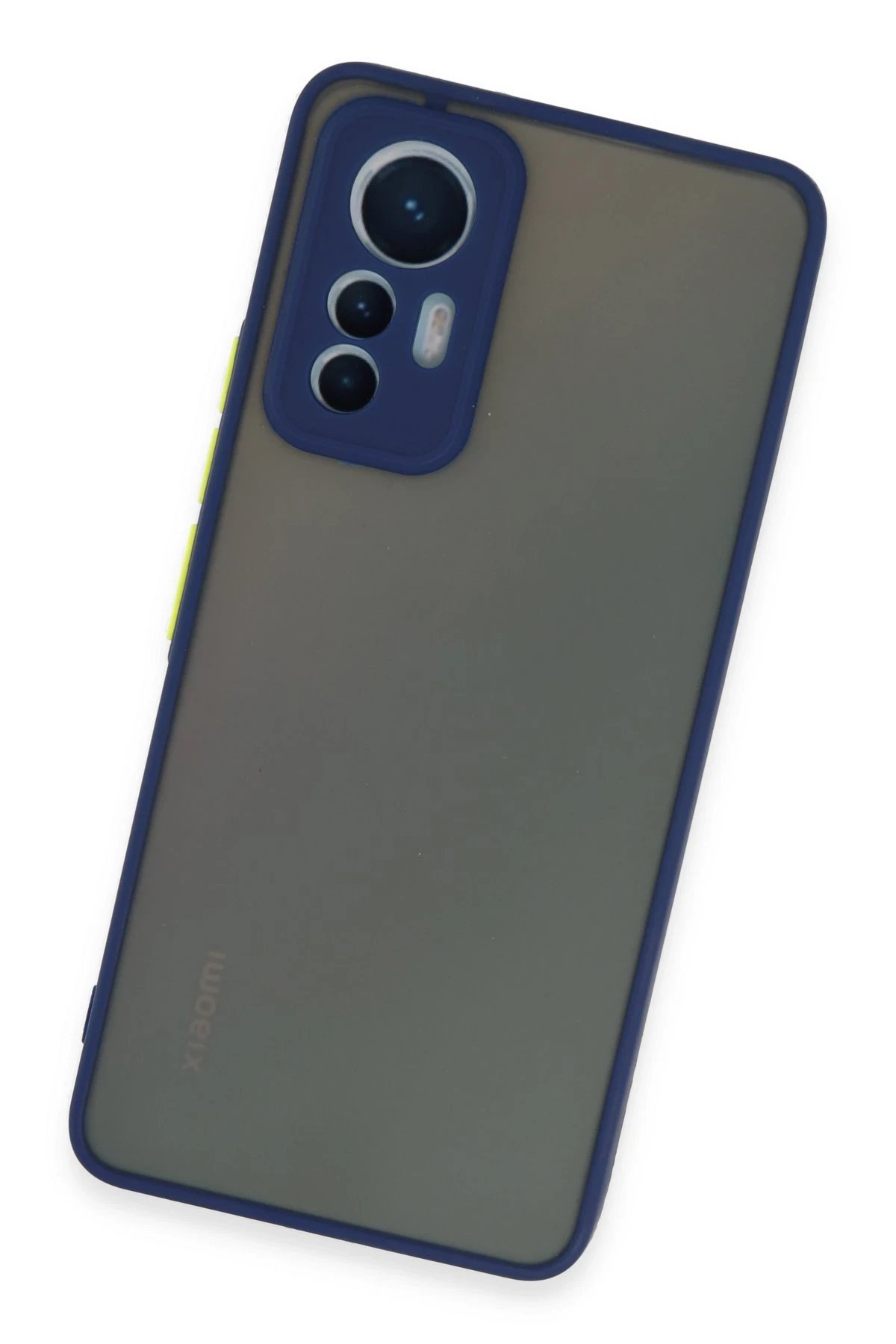 Newface Xiaomi Mi 12 Lite Kılıf Montreal Silikon Kapak - Lacivert