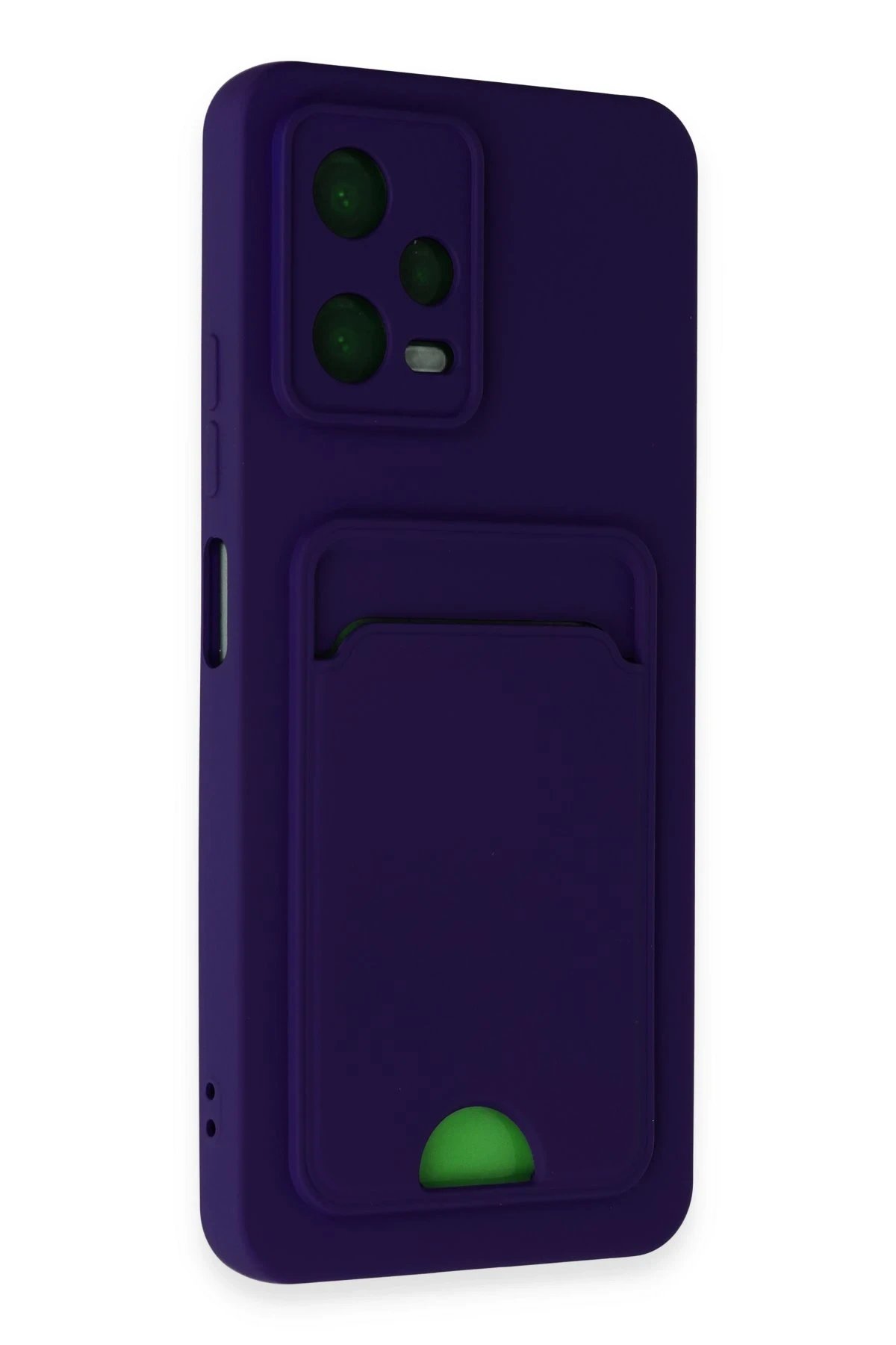 Newface Xiaomi Poco X5 5G Kılıf Kelvin Kartvizitli Silikon - Derin Mor