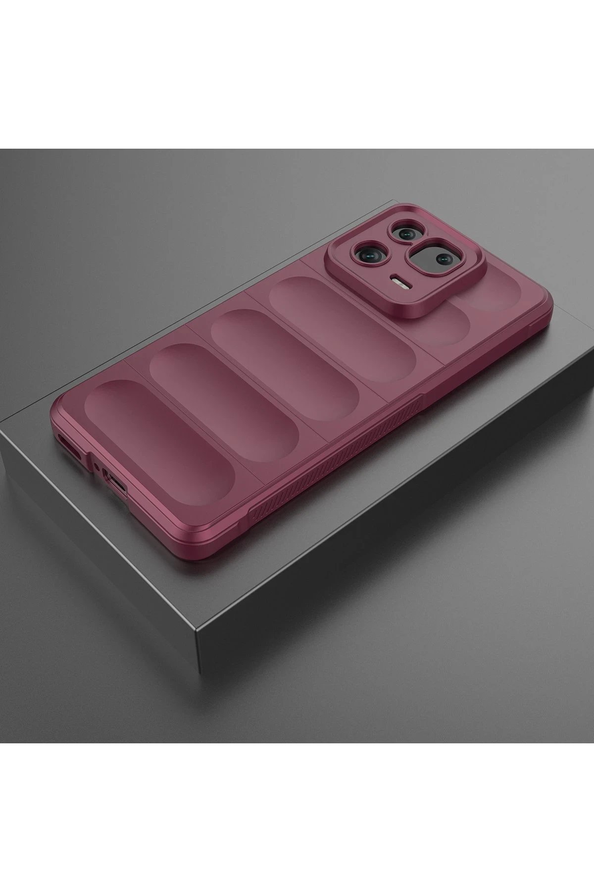 Newface Xiaomi Mi 13 Kılıf Optimum Silikon - Bordo