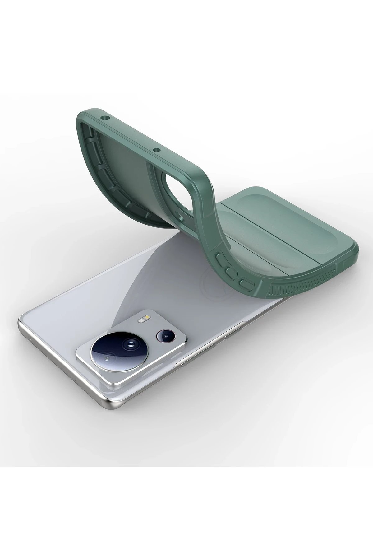 Newface Xiaomi Mi 13 Lite Kılıf Optimum Silikon - Koyu Yeşil