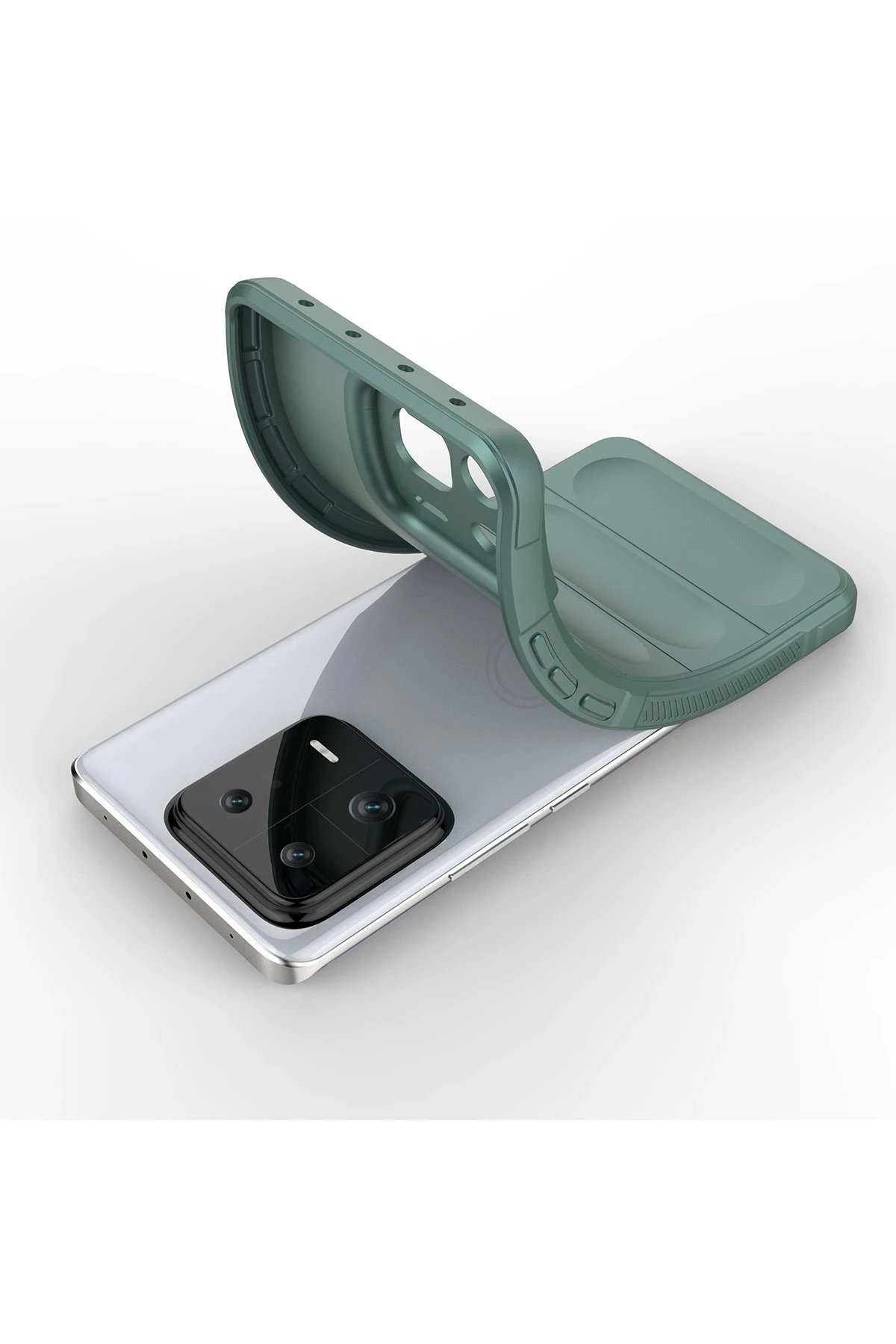 Newface Xiaomi Mi 13 Pro Kılıf Optimum Silikon - Koyu Yeşil