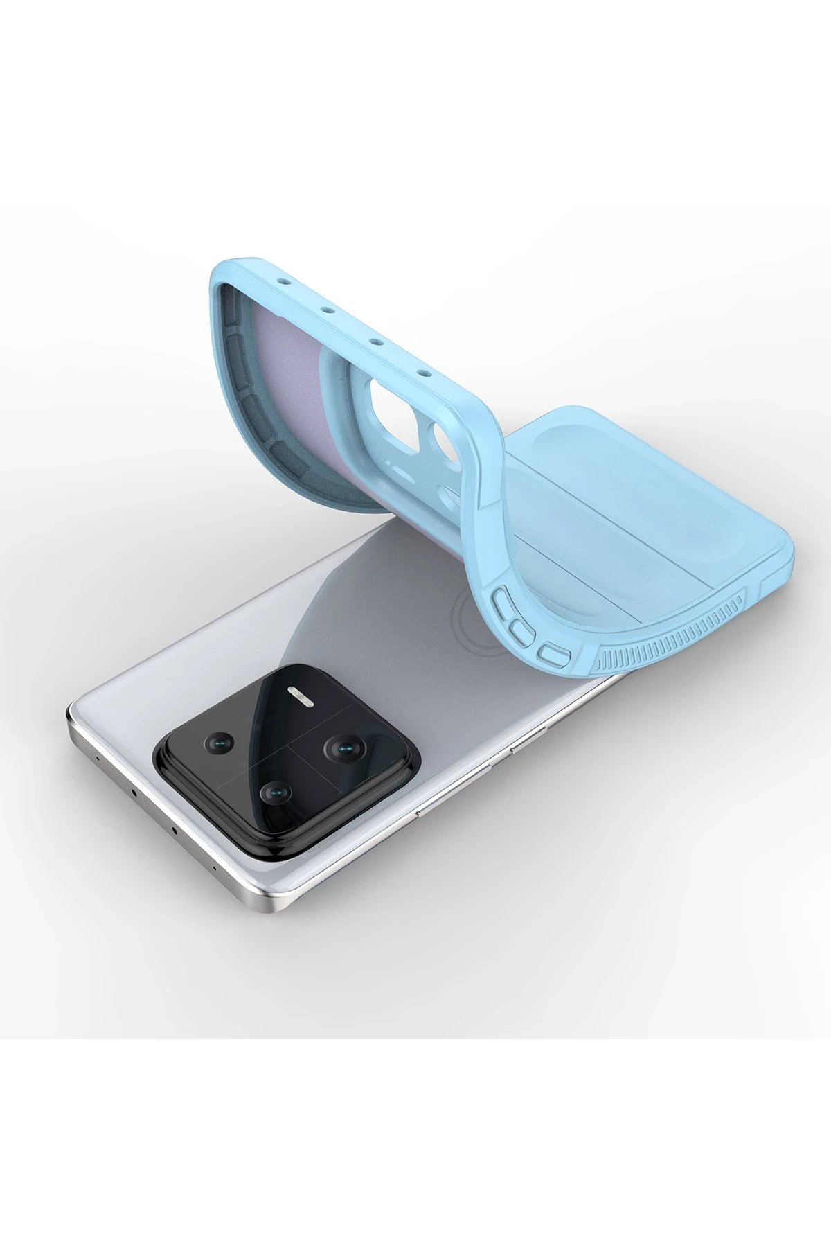 Newface Xiaomi Mi 13 Pro Kılıf Optimum Silikon - Sky Blue