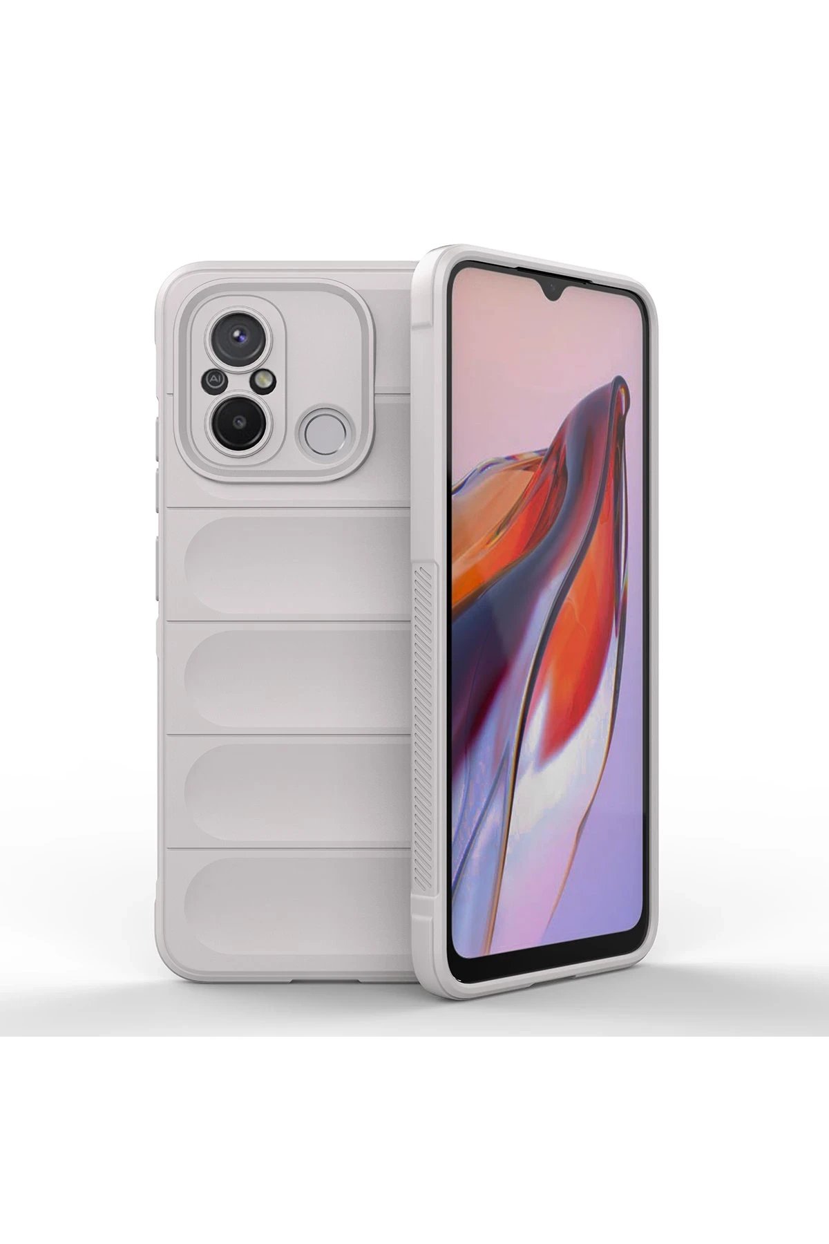 Newface Xiaomi Redmi 12C Kılıf Optimum Silikon - Krem