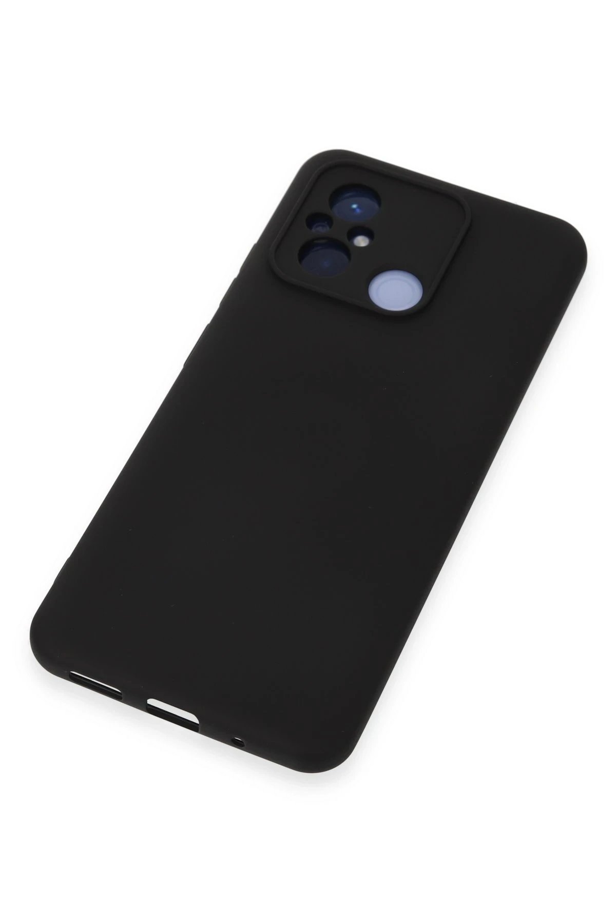 Newface Xiaomi Redmi 12C Kılıf Nano içi Kadife Silikon - Siyah