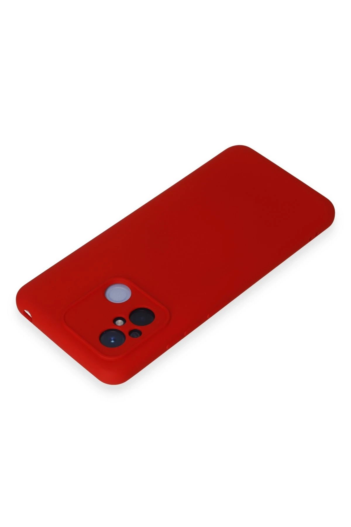 Newface Xiaomi Redmi 12C Kılıf Nano içi Kadife Silikon - Kırmızı