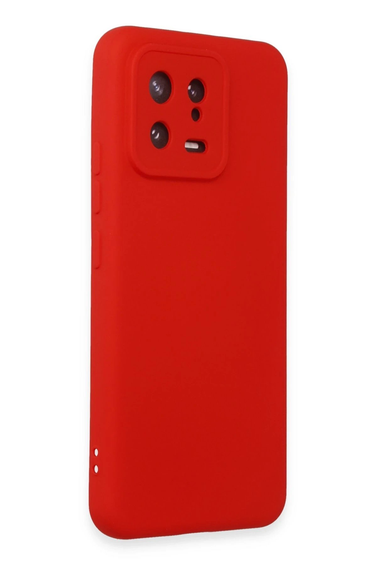 Newface Xiaomi Mi 13 Kılıf Nano içi Kadife Silikon - Kırmızı