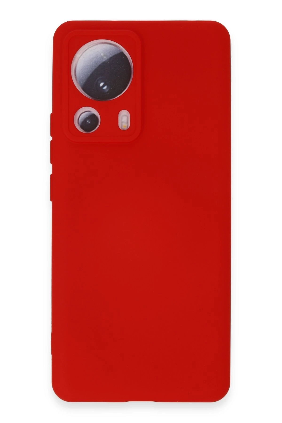 Newface Xiaomi Mi 13 Lite Kılıf Nano içi Kadife Silikon - Kırmızı