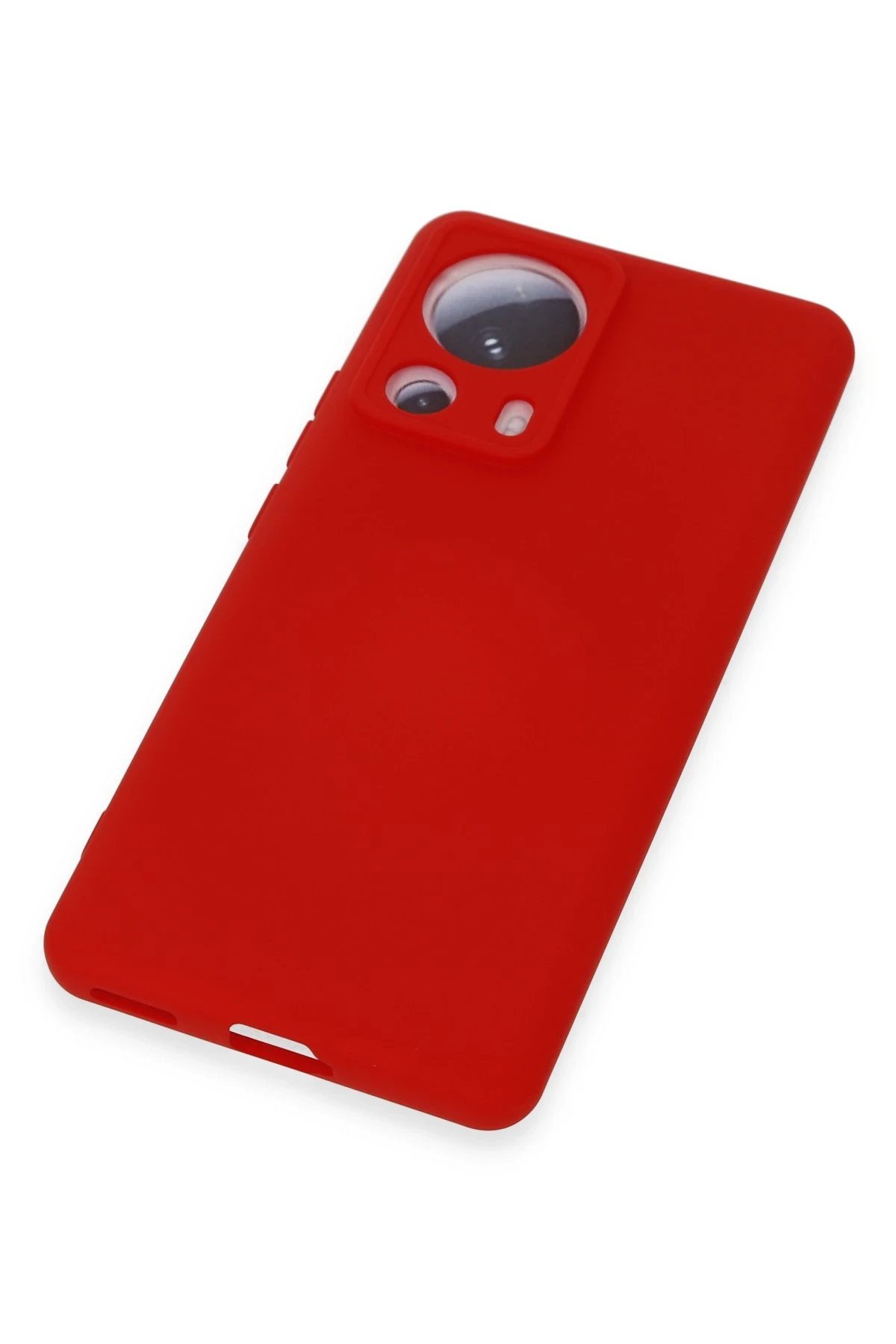 Newface Xiaomi Mi 13 Lite Kılıf Nano içi Kadife Silikon - Kırmızı