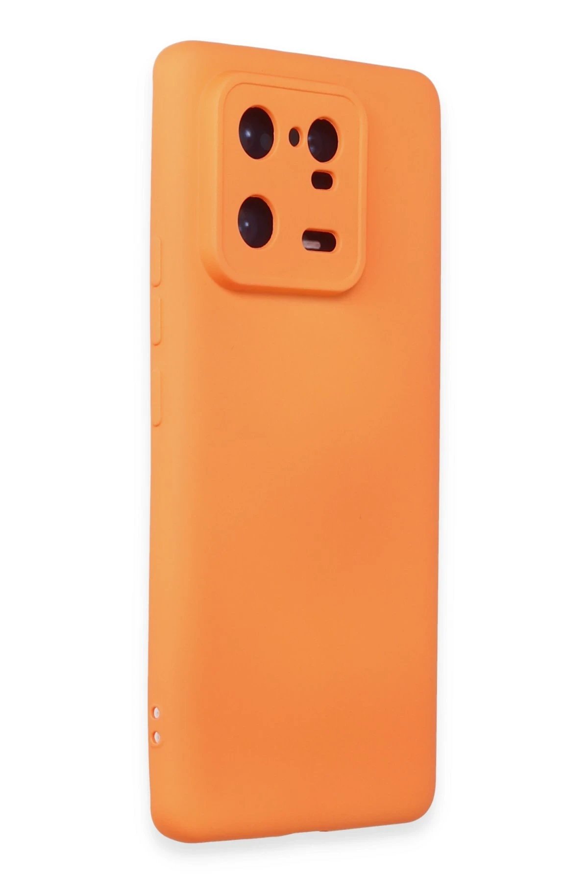 Newface Xiaomi Mi 13 Pro Kılıf Nano içi Kadife Silikon - Turuncu