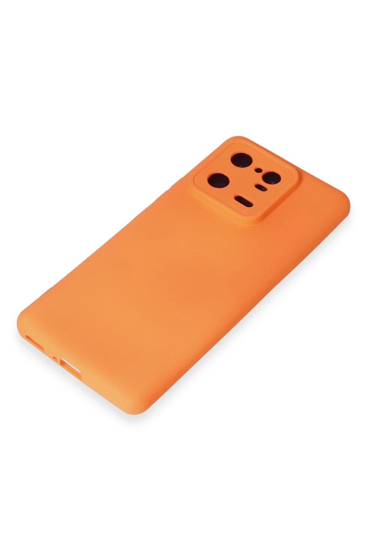 Newface Xiaomi Mi 13 Pro Kılıf Nano içi Kadife Silikon - Turuncu