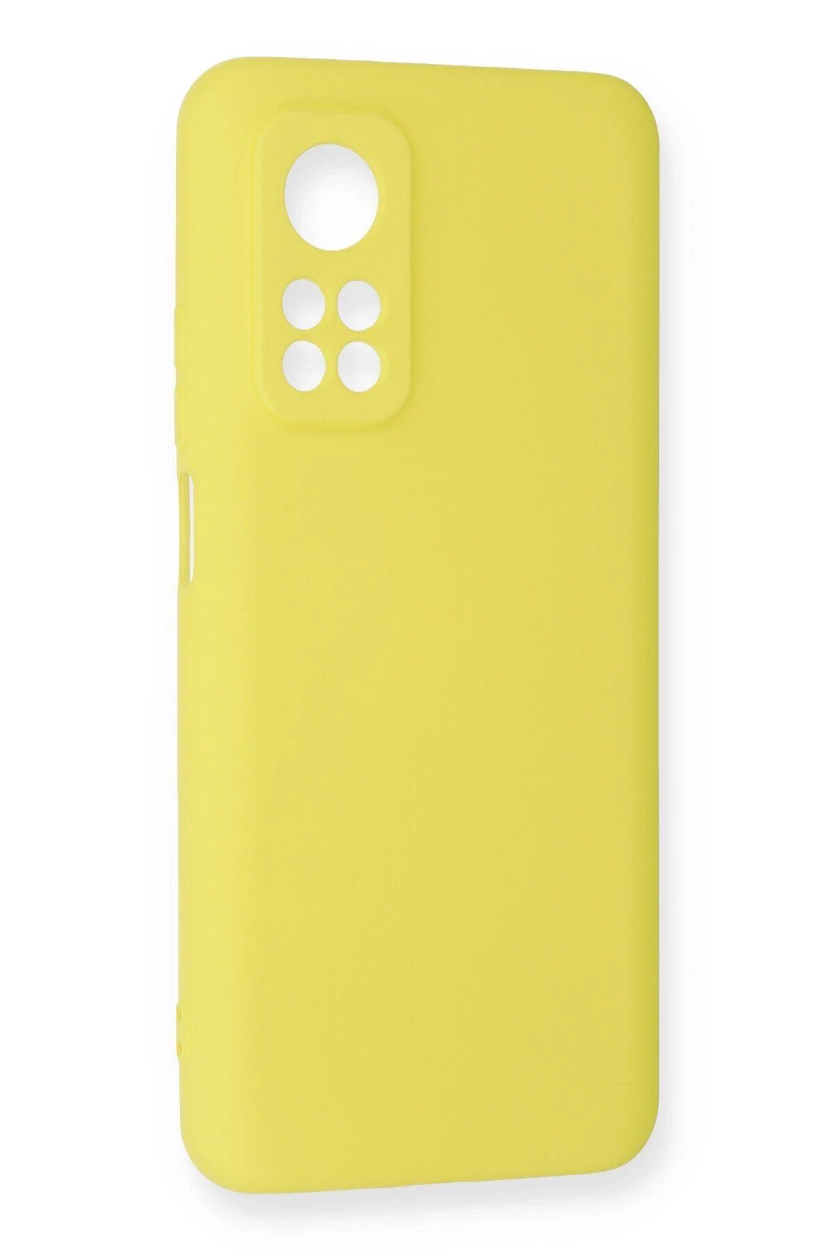 Newface Xiaomi Mi 10T Kılıf Nano içi Kadife Silikon - Sarı