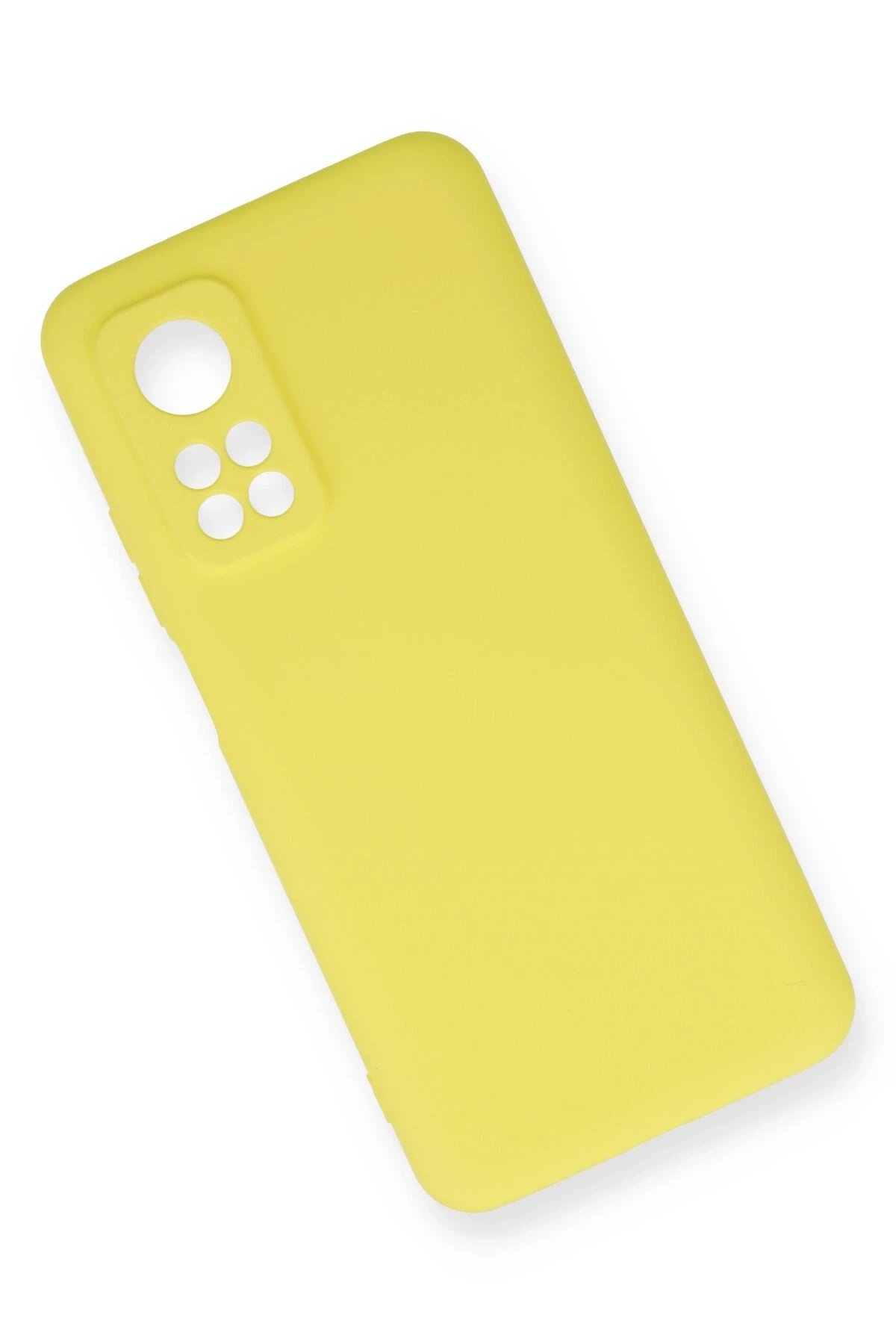 Newface Xiaomi Mi 10T Kılıf Nano içi Kadife Silikon - Sarı