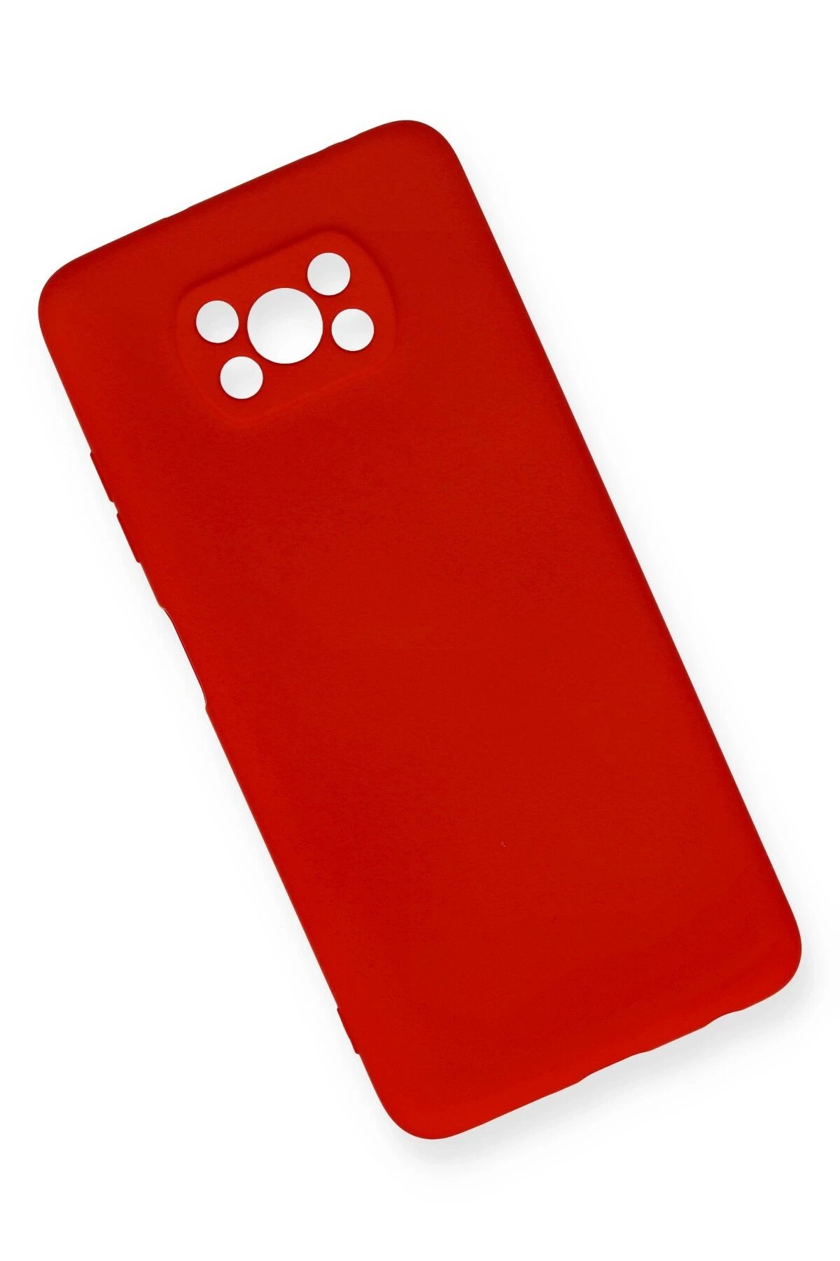 Newface Xiaomi Pocophone X3 Kılıf Nano içi Kadife Silikon - Kırmızı