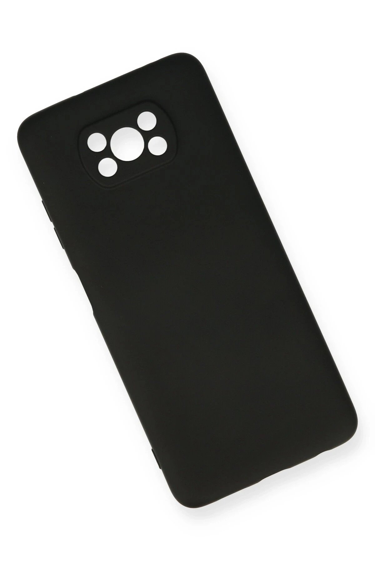 Newface Xiaomi Pocophone X3 Kılıf Nano içi Kadife Silikon - Siyah