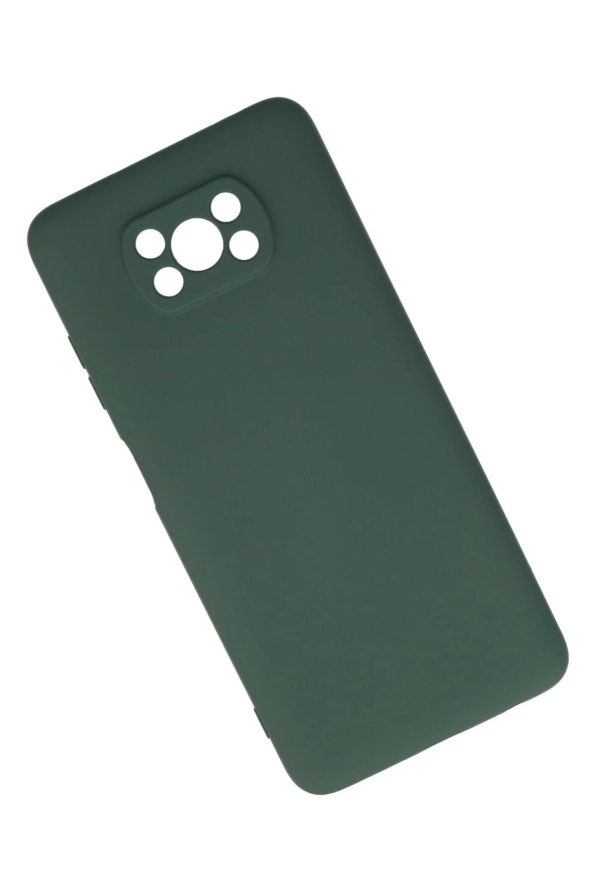 Newface Xiaomi Pocophone X3 Kılıf Nano içi Kadife Silikon - Koyu Yeşil