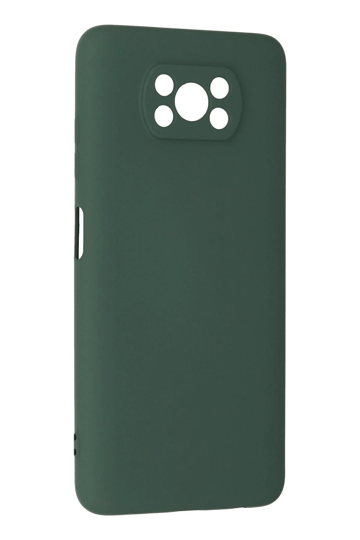 Newface Xiaomi Pocophone X3 Kılıf Nano içi Kadife Silikon - Koyu Yeşil