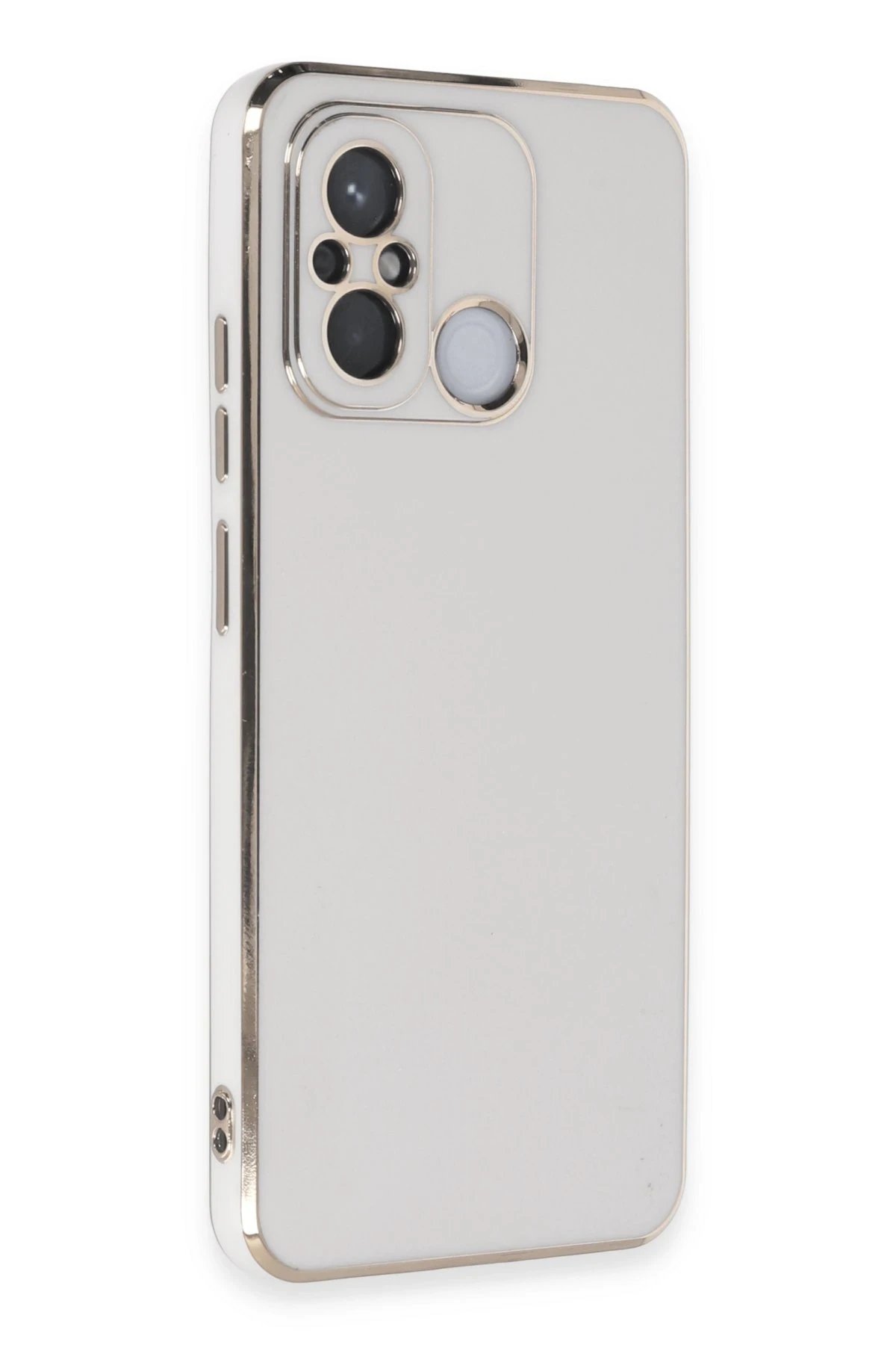 Newface Xiaomi Redmi 12C Kılıf Volet Silikon - Beyaz