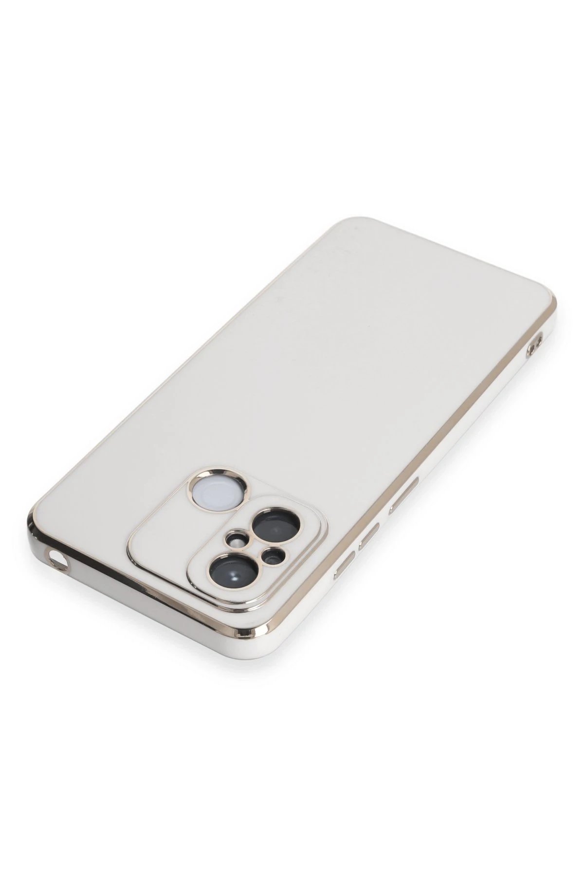 Newface Xiaomi Redmi 12C Kılıf Volet Silikon - Beyaz