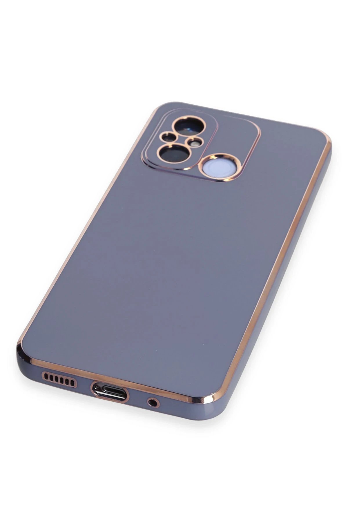 Newface Xiaomi Redmi 12C Kılıf Volet Silikon - Mavi