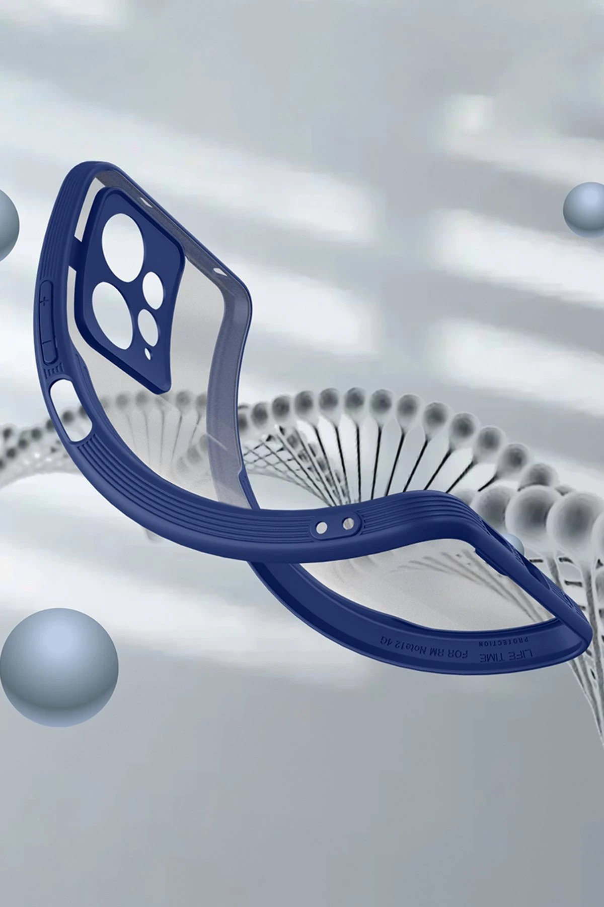 Newface Xiaomi Redmi Note 12 4G Kılıf Platin Silikon - Mavi