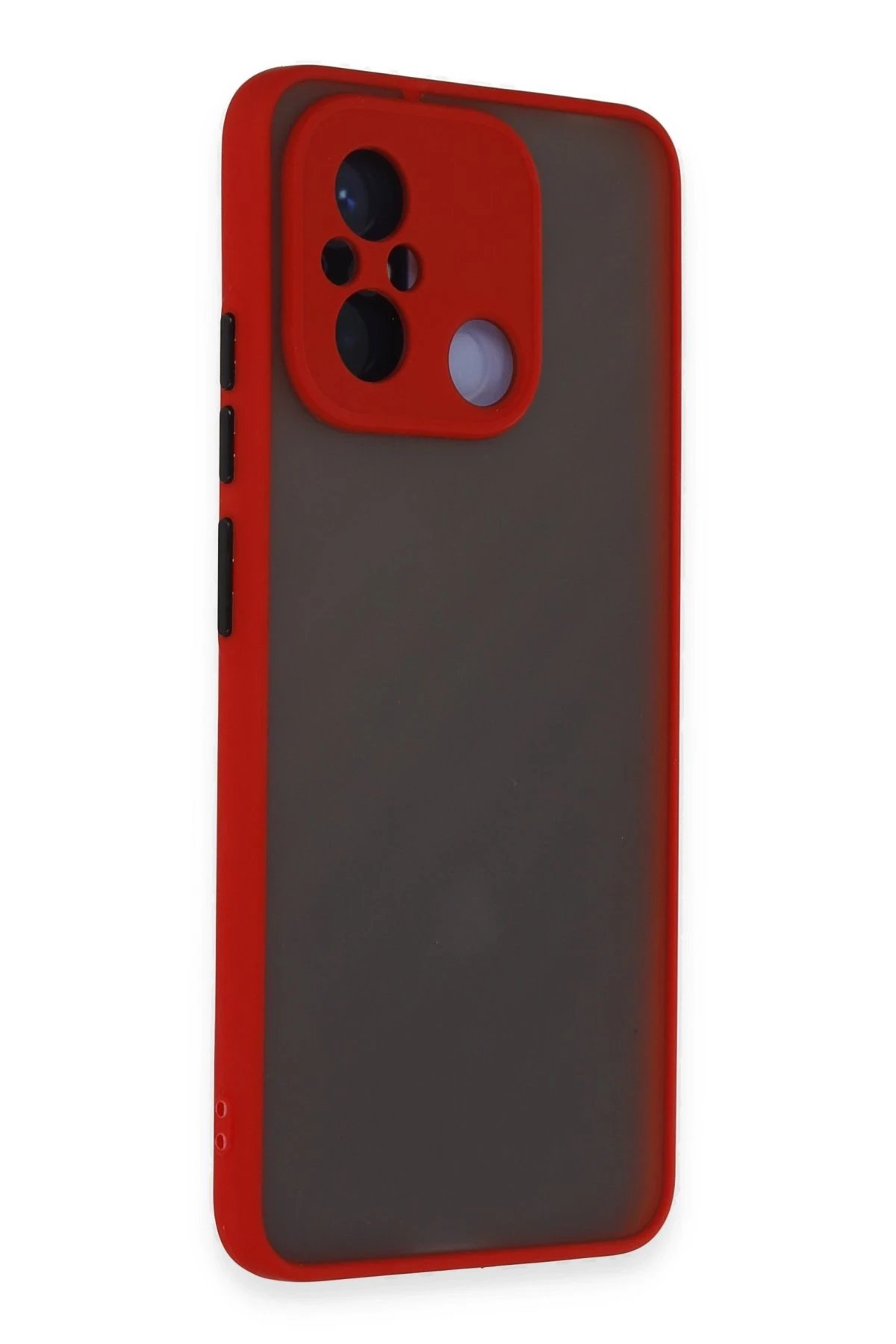 Newface Xiaomi Redmi 12C Kılıf Montreal Silikon Kapak - Kırmızı