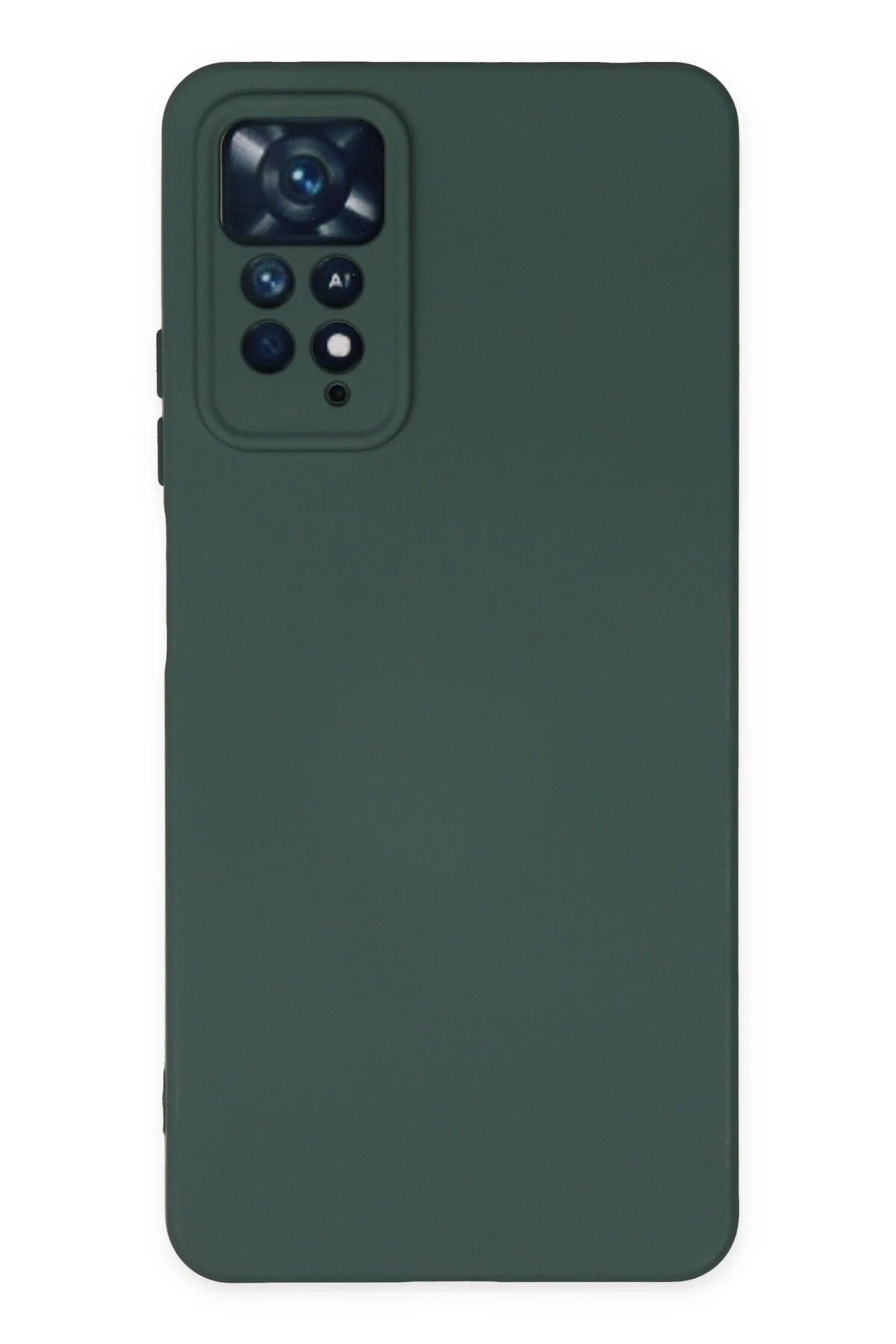 Newface Xiaomi Redmi Note 11 Pro Kılıf Nano içi Kadife Silikon - Koyu Yeşil