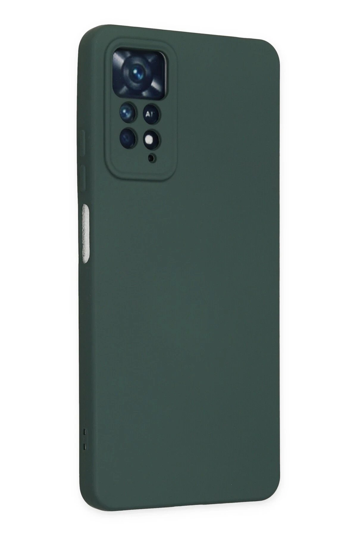 Newface Xiaomi Redmi Note 11 Pro Kılıf Nano içi Kadife Silikon - Koyu Yeşil