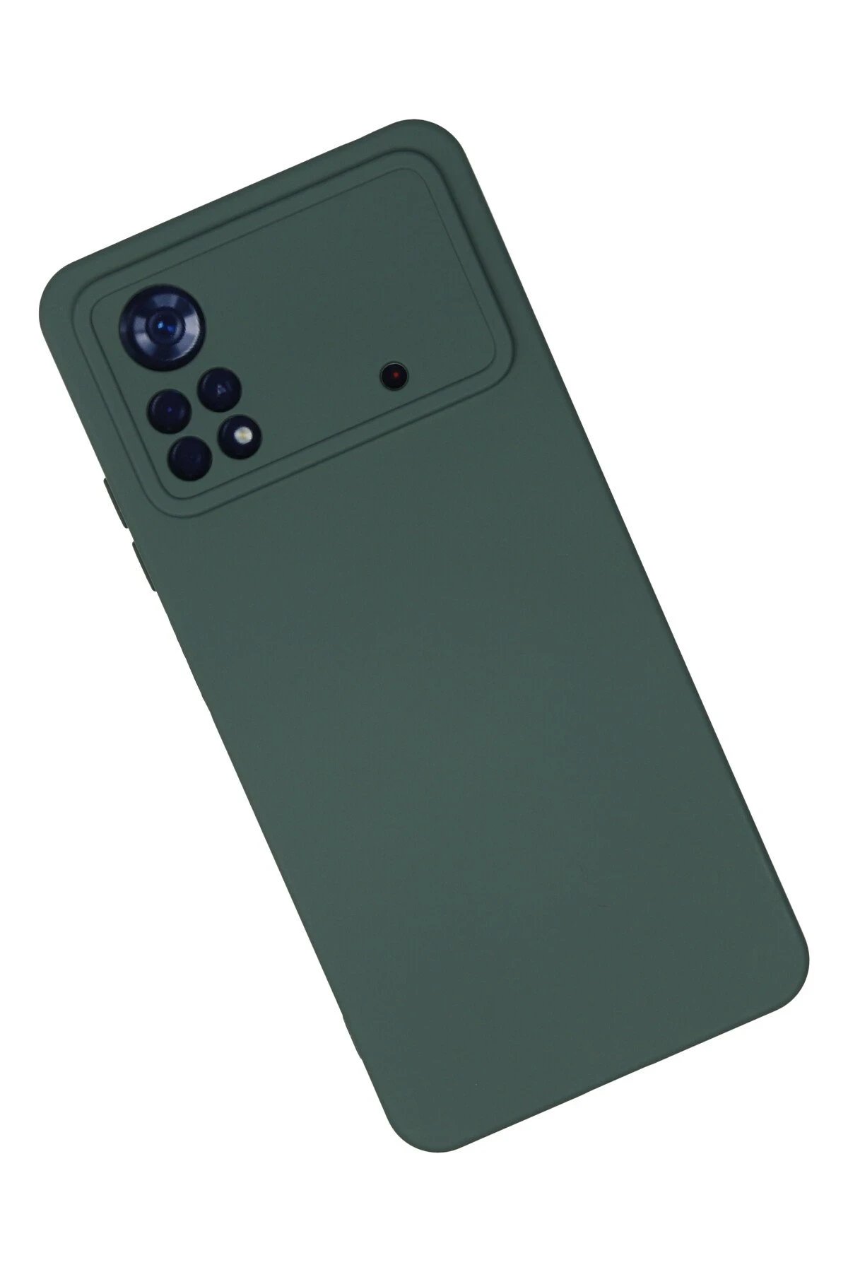 Newface Xiaomi Poco X4 Pro 5G Kılıf Nano içi Kadife Silikon - Koyu Yeşil