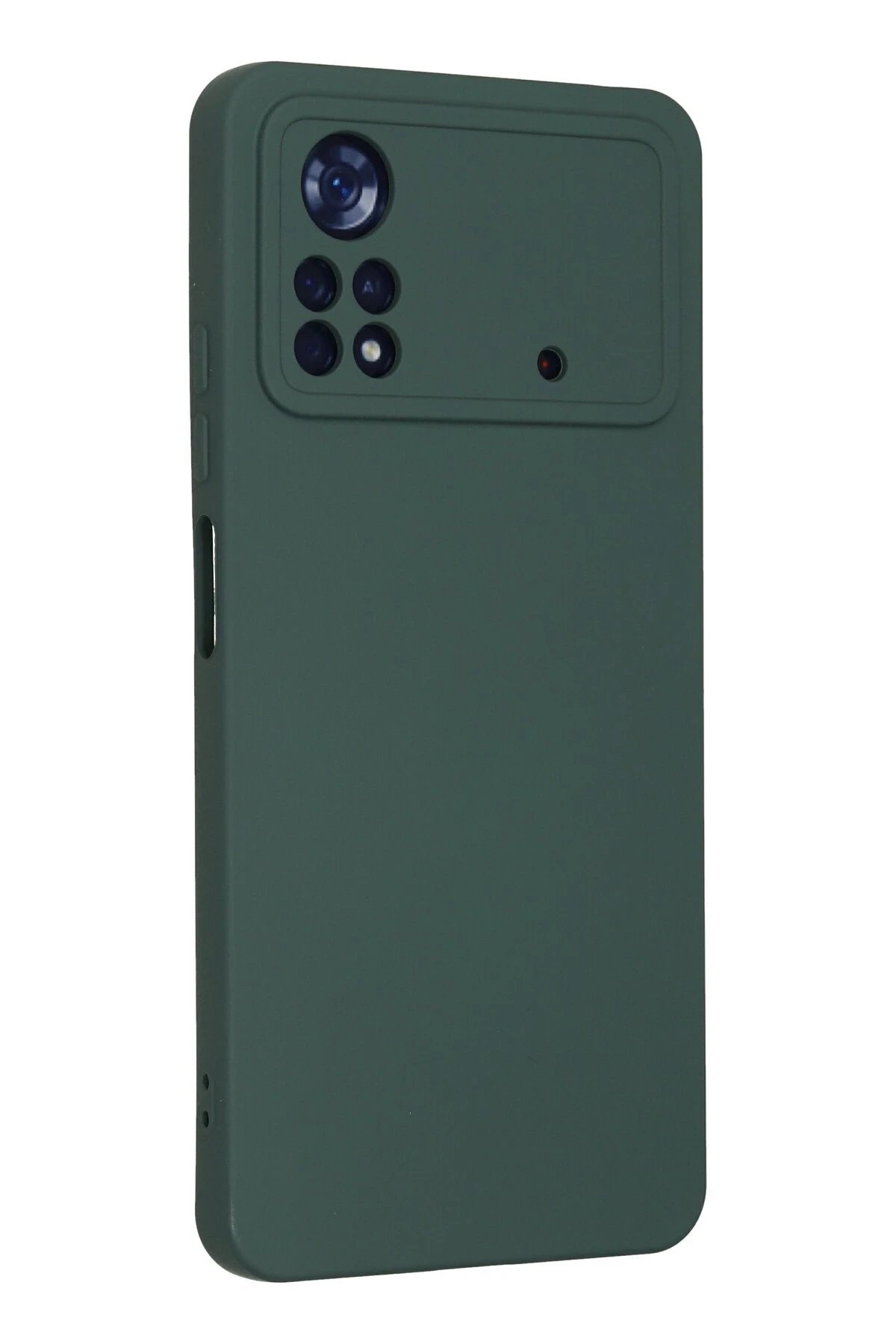 Newface Xiaomi Poco X4 Pro 5G Kılıf Nano içi Kadife Silikon - Koyu Yeşil