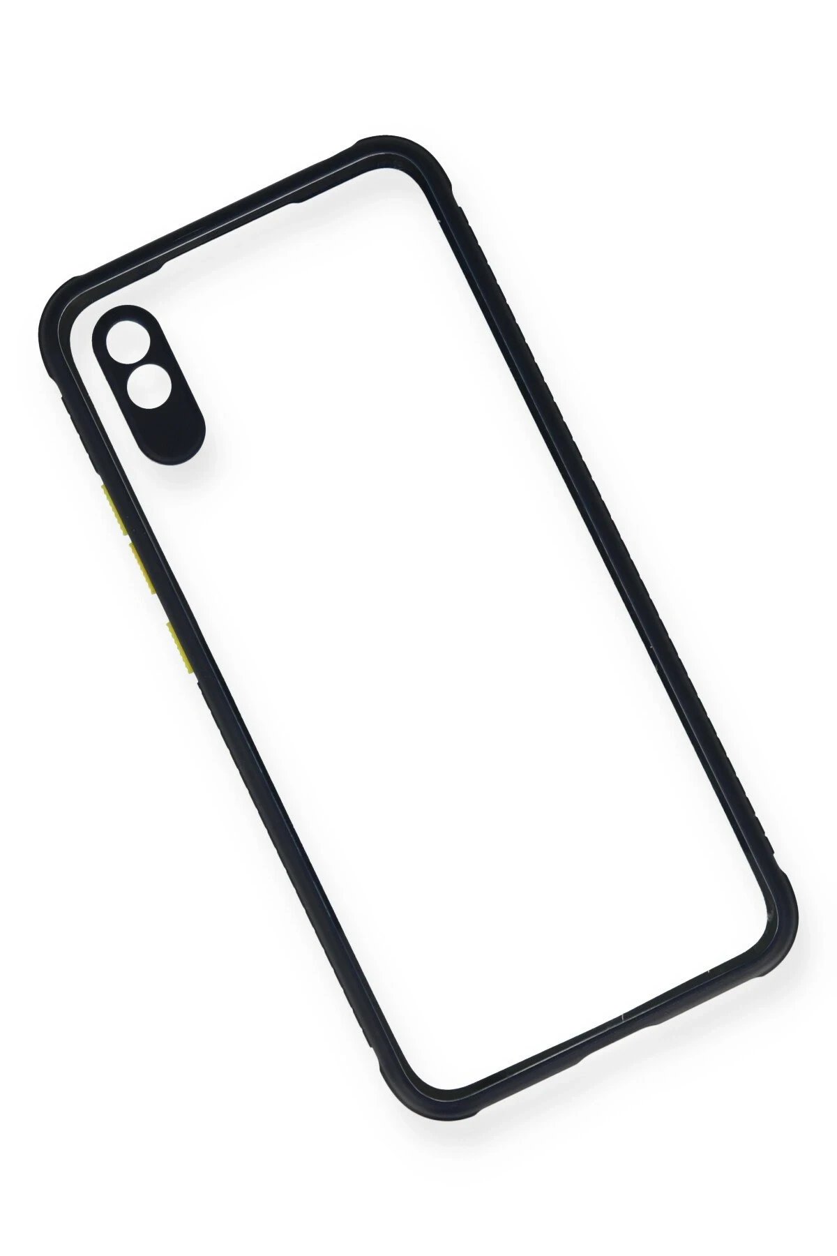 Newface Xiaomi Redmi 9A Kılıf Miami Şeffaf Silikon - Lacivert