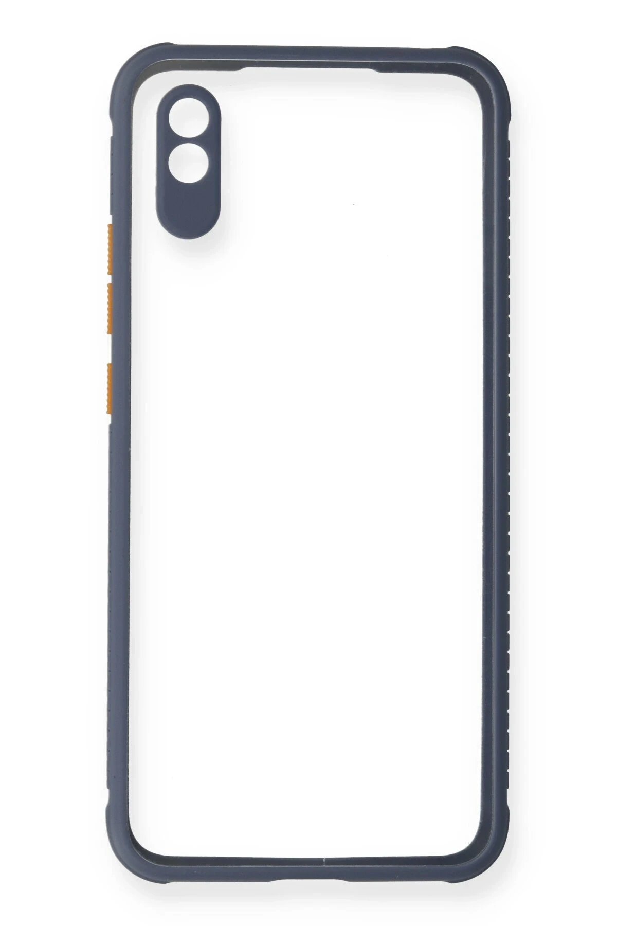 Newface Xiaomi Redmi 9A Kılıf Miami Şeffaf Silikon - Gri