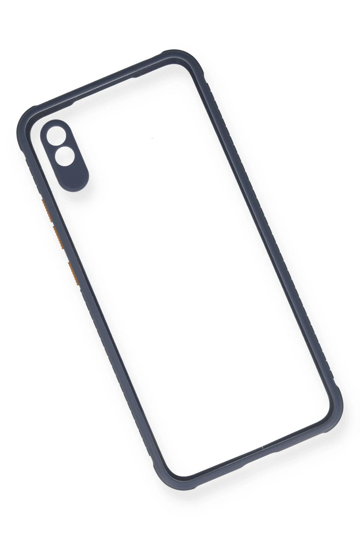 Newface Xiaomi Redmi 9A Kılıf Miami Şeffaf Silikon - Gri