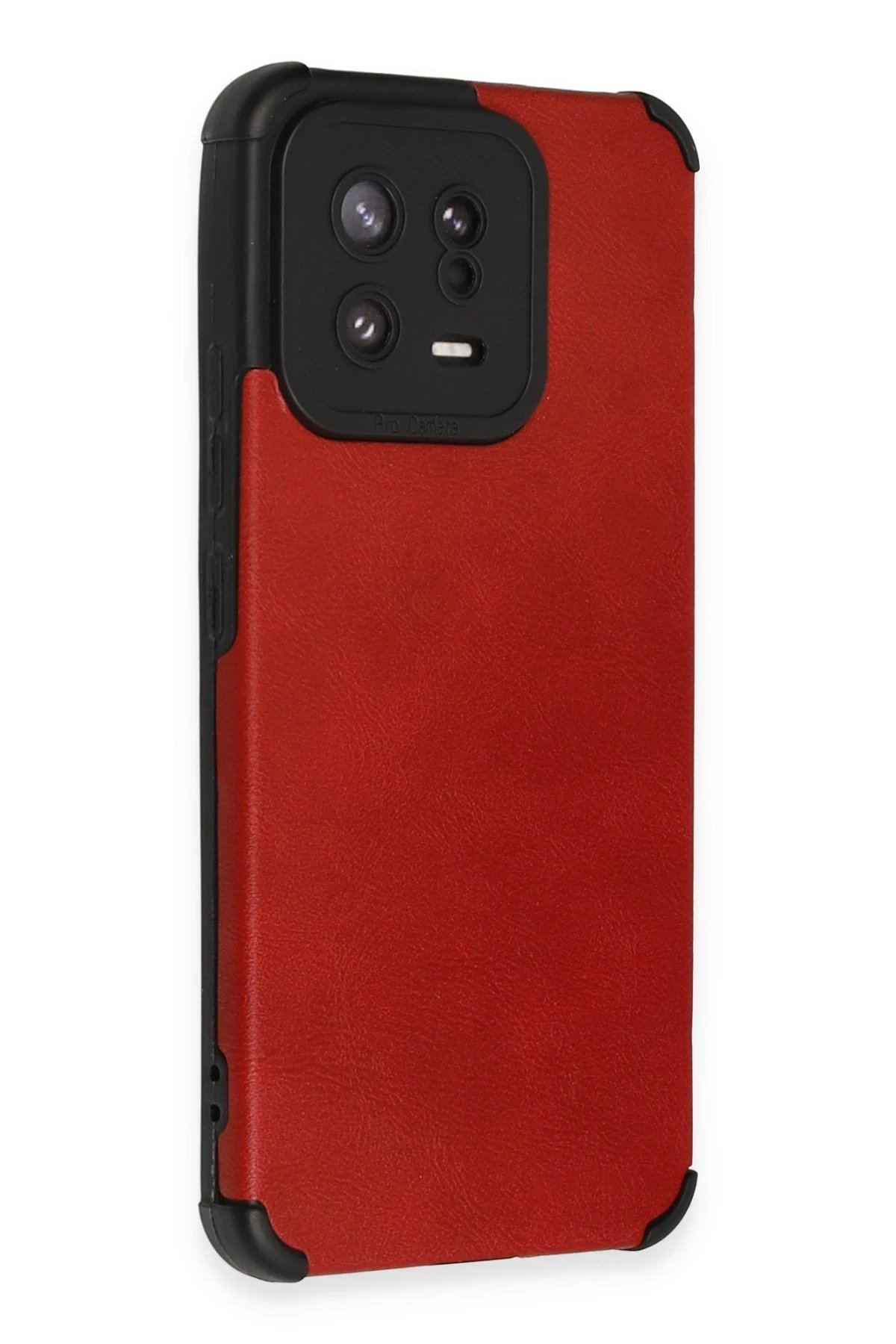 Newface Xiaomi Mi 13 Kılıf Loop Deri Silikon - Kırmızı