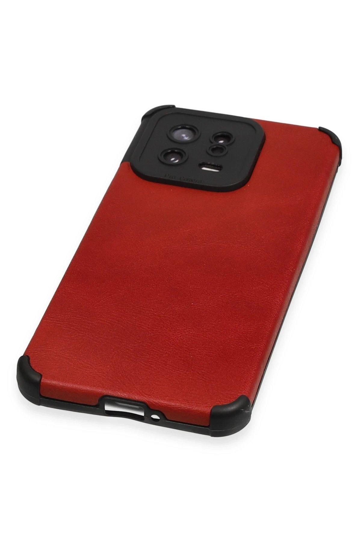 Newface Xiaomi Mi 13 Kılıf Loop Deri Silikon - Kırmızı