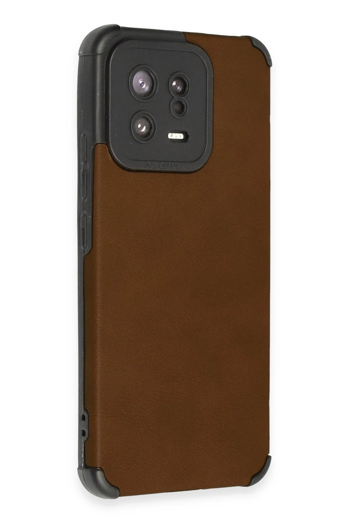 Newface Xiaomi Mi 13 Kılıf Loop Deri Silikon - Kahverengi