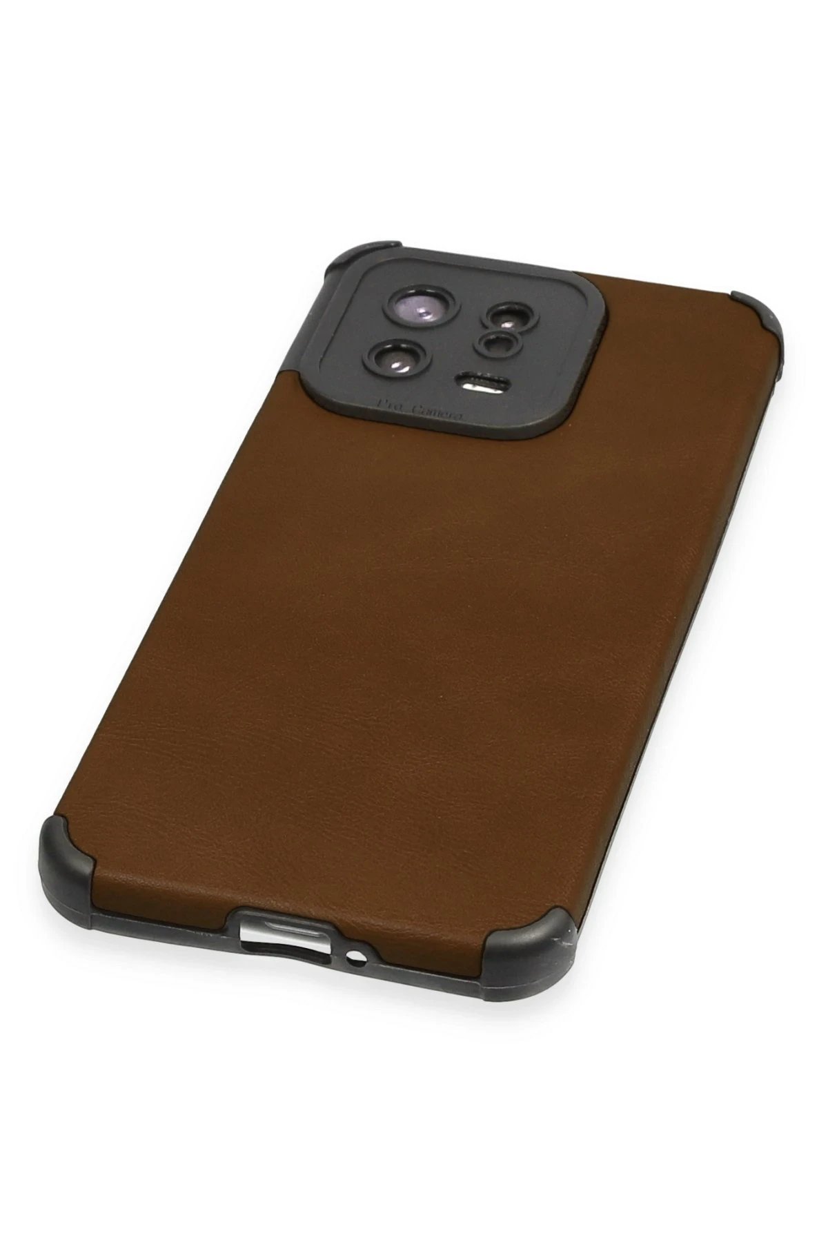 Newface Xiaomi Mi 13 Kılıf Loop Deri Silikon - Kahverengi