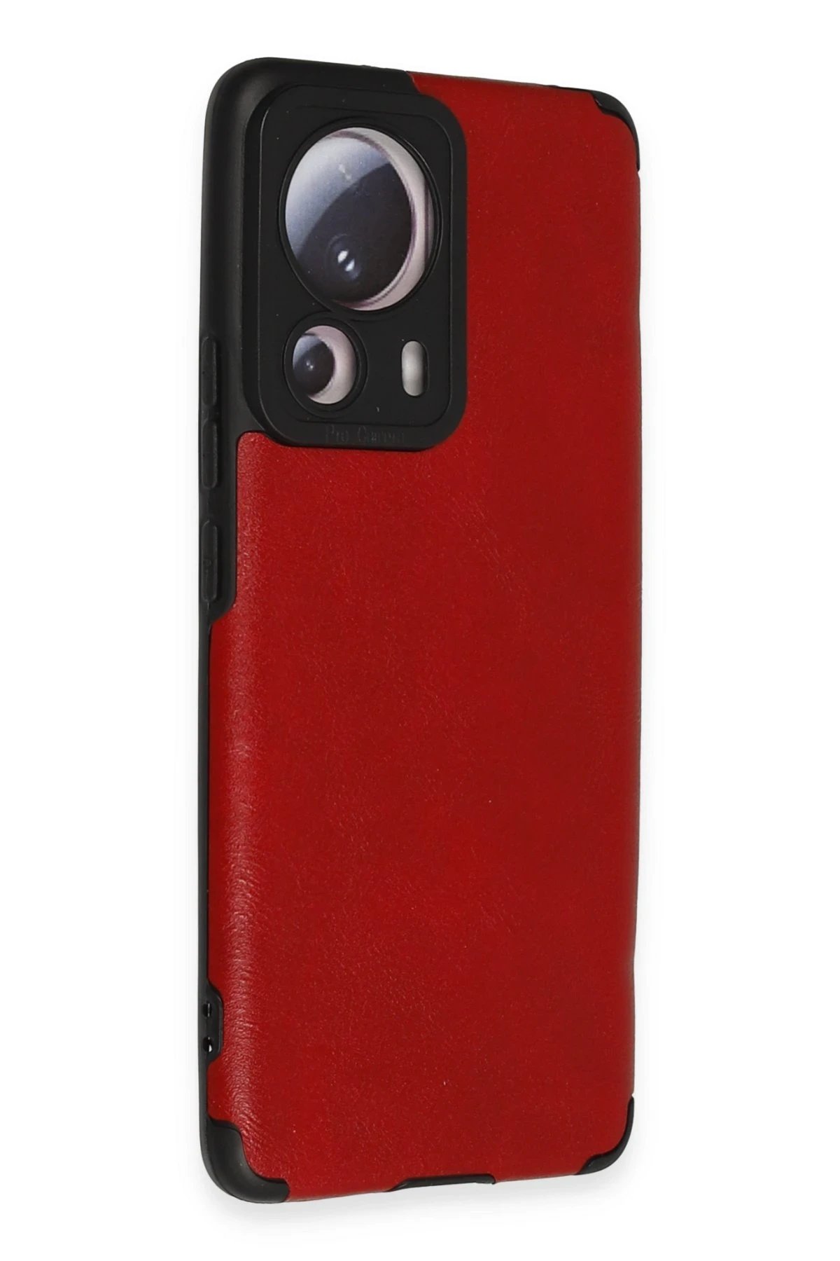 Newface Xiaomi Mi 13 Lite Kılıf Loop Deri Silikon - Kırmızı