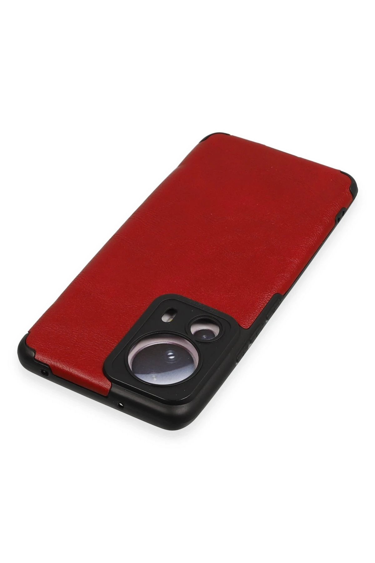 Newface Xiaomi Mi 13 Lite Kılıf Loop Deri Silikon - Kırmızı