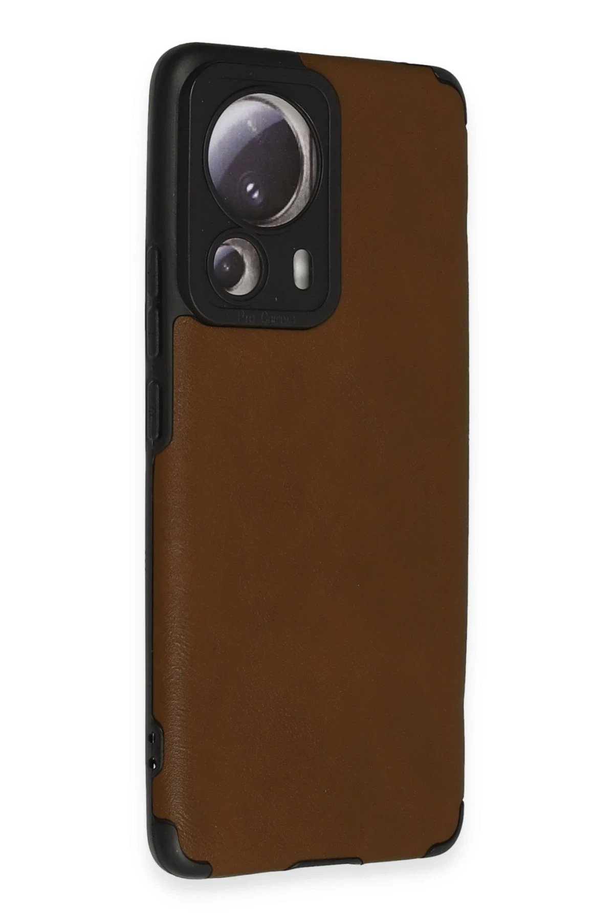 Newface Xiaomi Mi 13 Lite Kılıf Loop Deri Silikon - Kahverengi