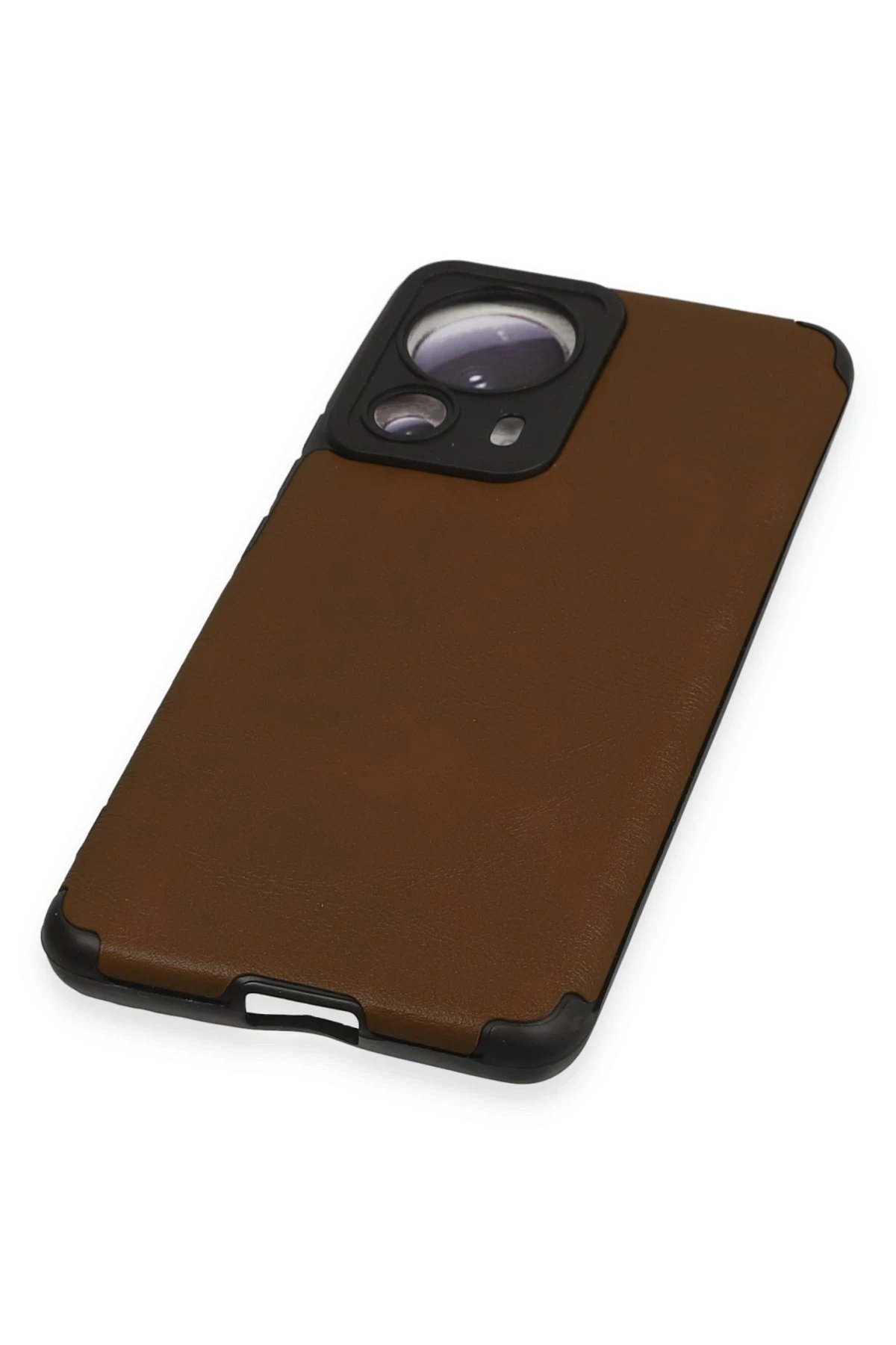 Newface Xiaomi Mi 13 Lite Kılıf Loop Deri Silikon - Kahverengi