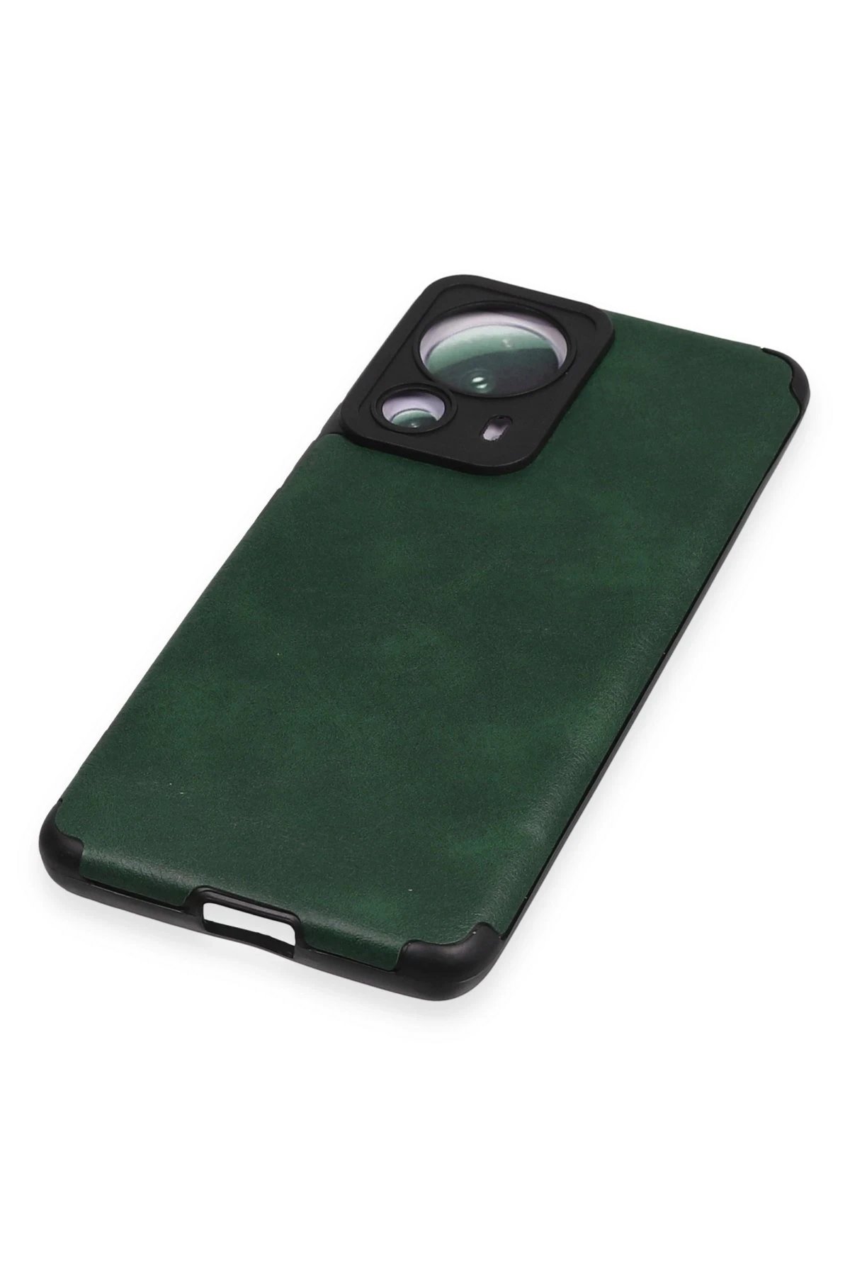 Newface Xiaomi Mi 13 Lite Kılıf Loop Deri Silikon - Yeşil