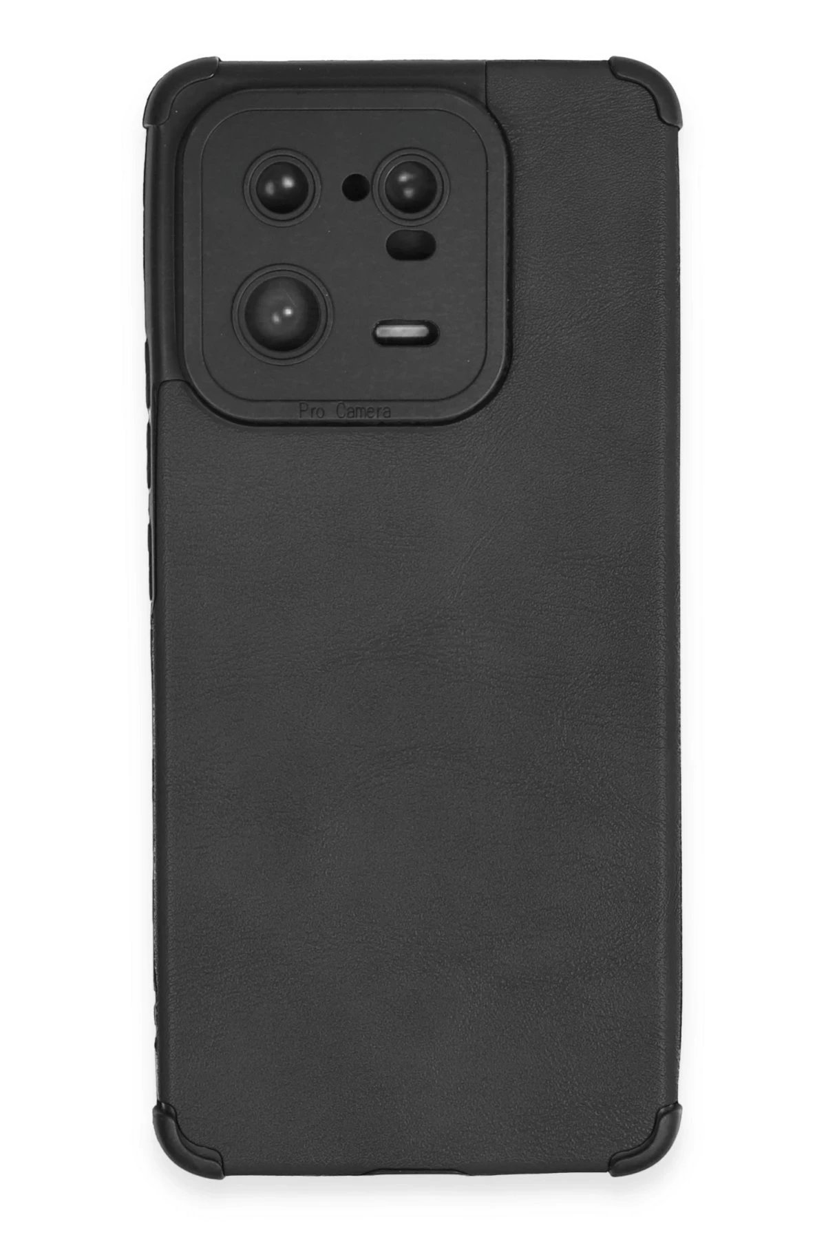 Newface Xiaomi Mi 13 Pro Kılıf Loop Deri Silikon - Siyah