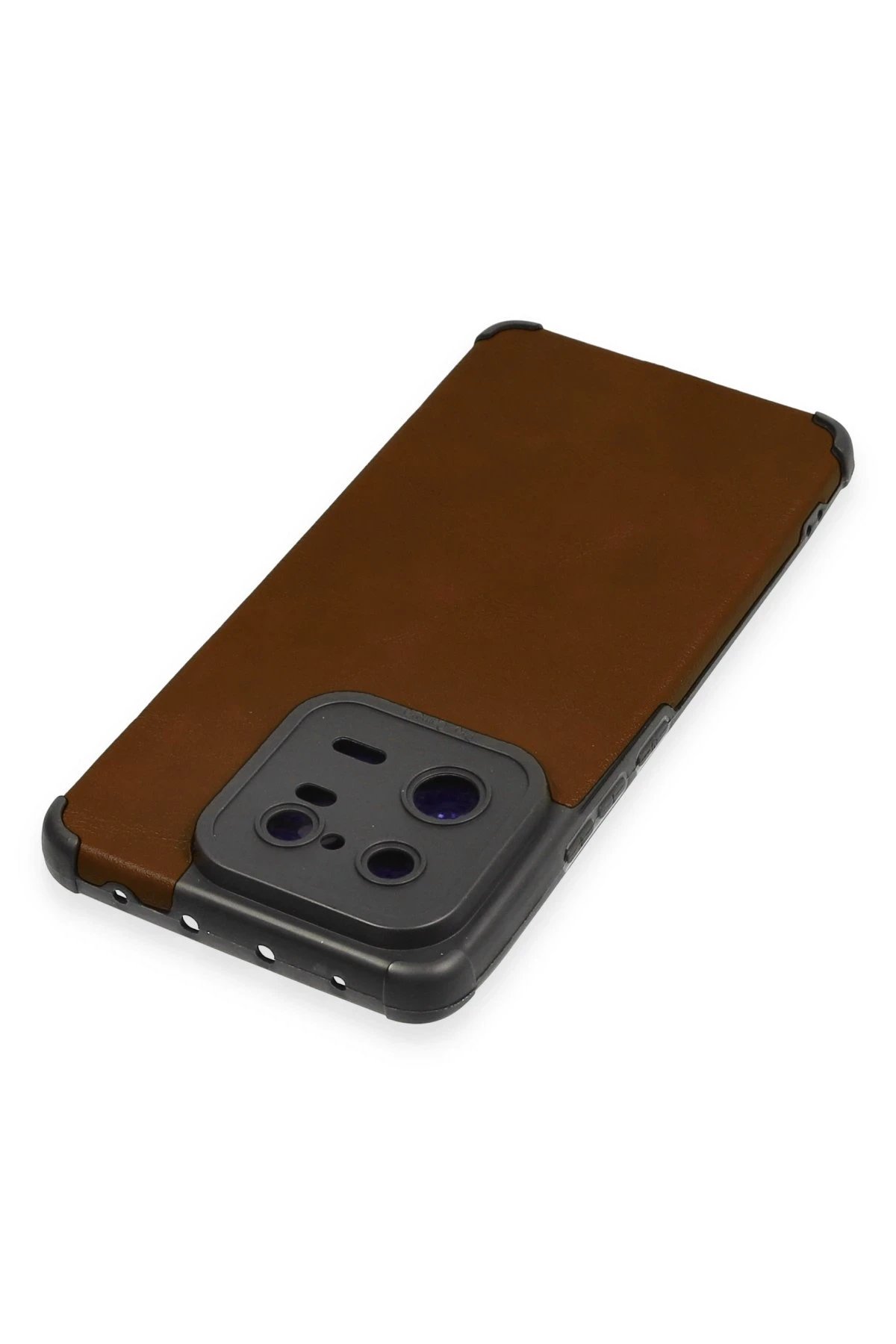 Newface Xiaomi Mi 13 Pro Kılıf Loop Deri Silikon - Kahverengi