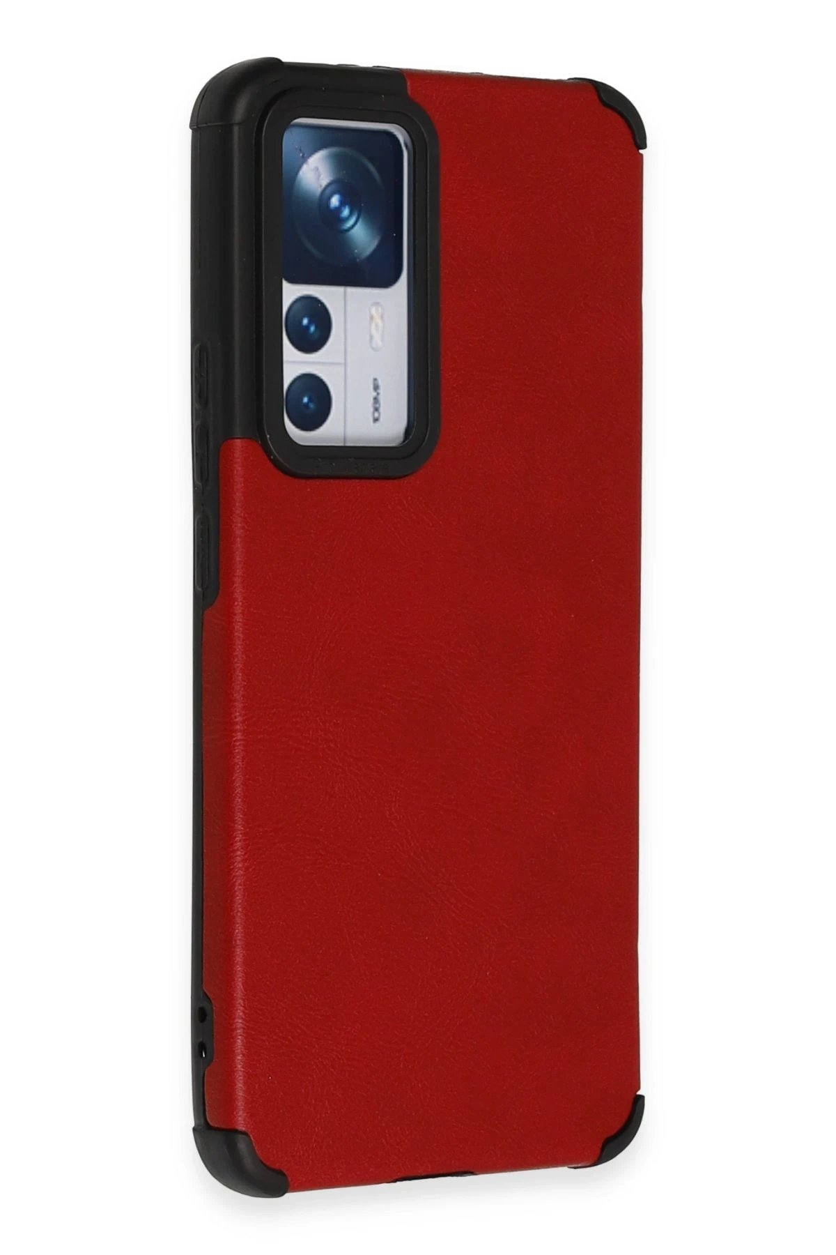 Newface Xiaomi Mi 12T Kılıf Loop Deri Silikon - Kırmızı