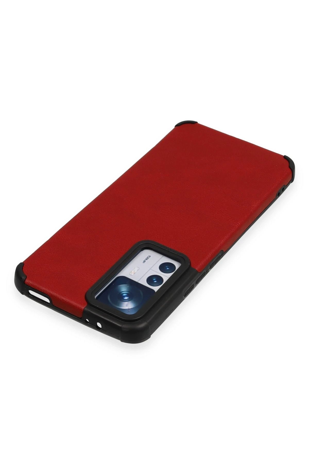 Newface Xiaomi Mi 12T Kılıf Loop Deri Silikon - Kırmızı