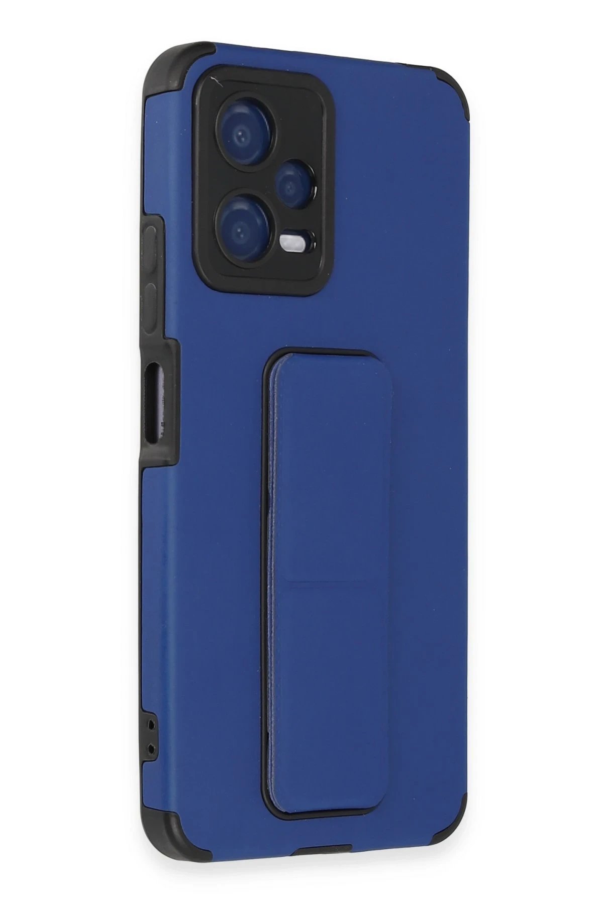 Newface Xiaomi Poco X5 5G Kılıf Mega Standlı Silikon - Mavi