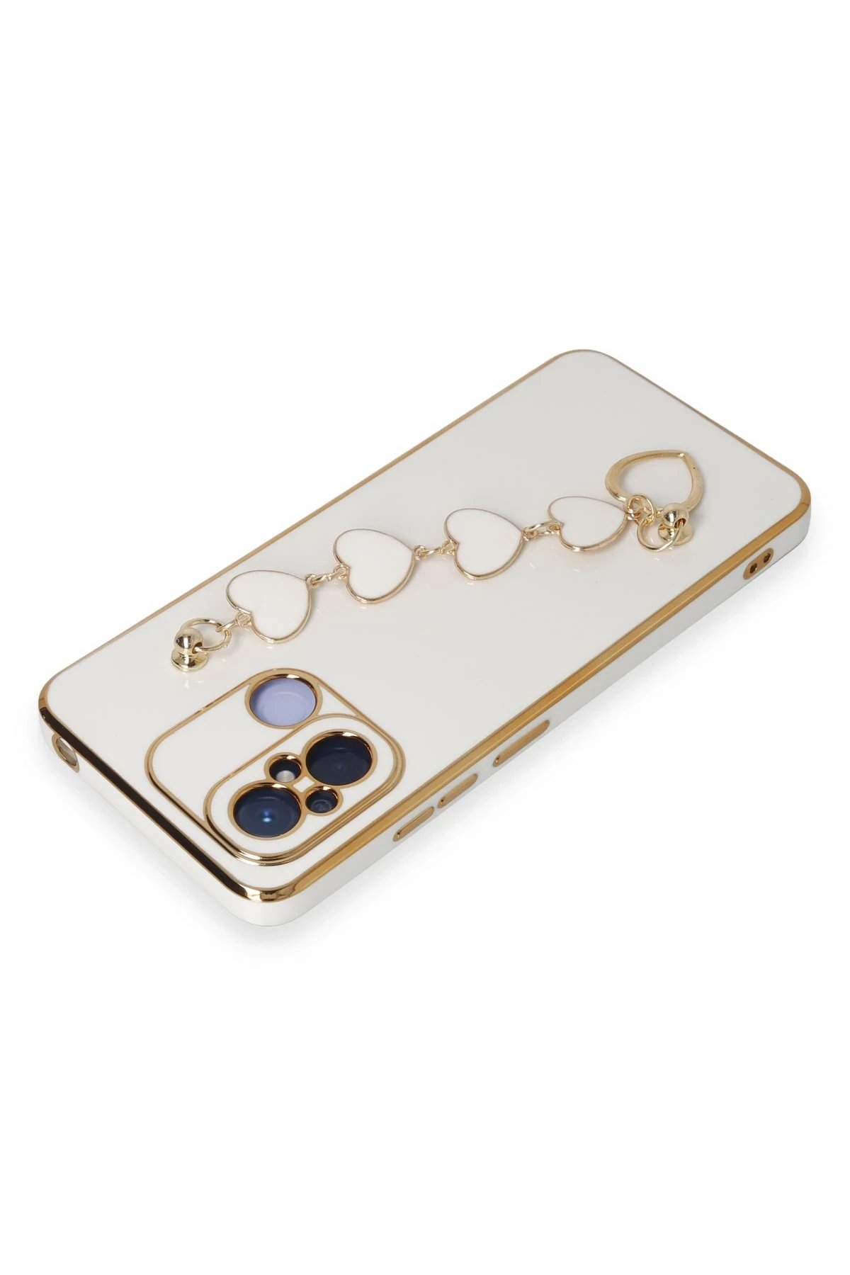 Newface Xiaomi Redmi 12C Kılıf Esila Silikon - Beyaz