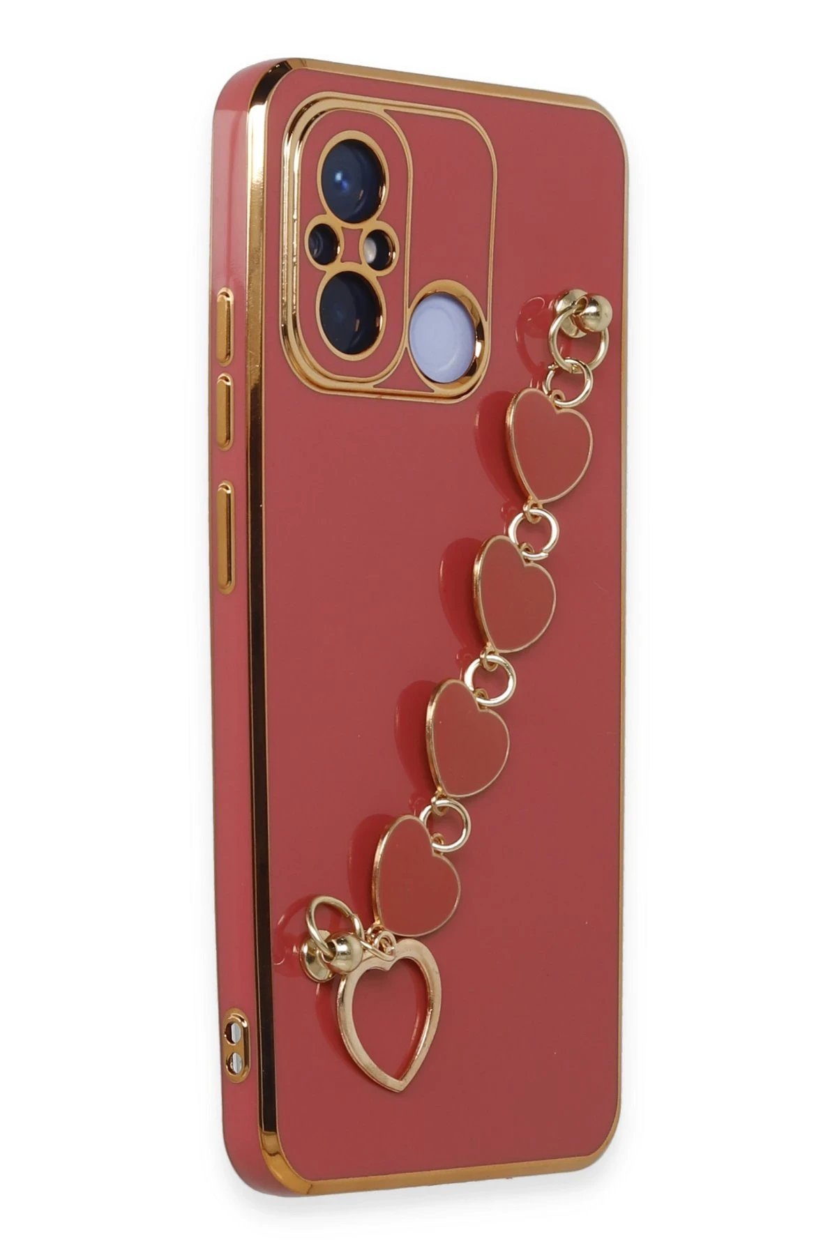 Newface Xiaomi Redmi 12C Kılıf Esila Silikon - Kırmızı